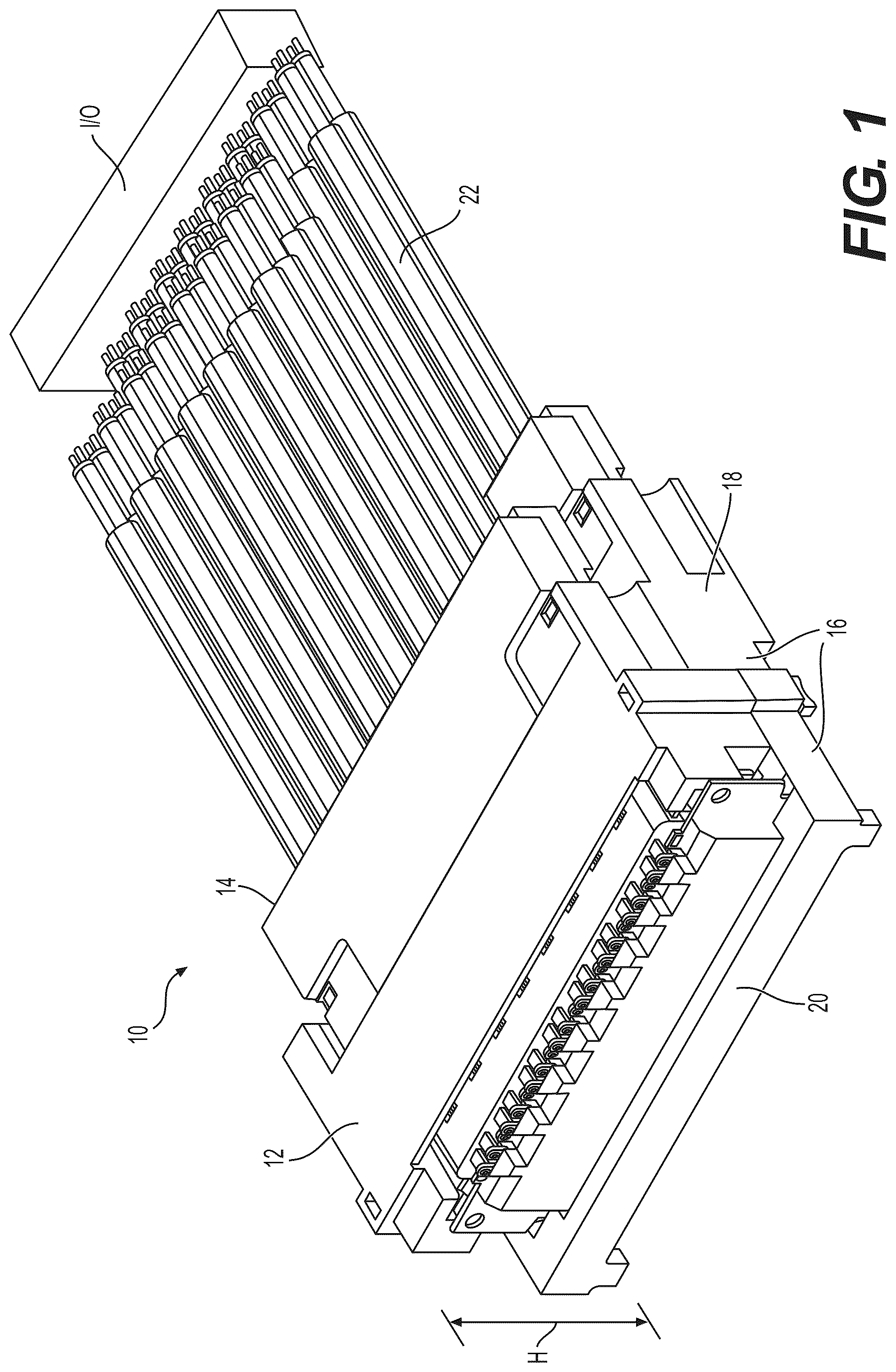 Patent US12100908 — Cable connector systems — Figure 1