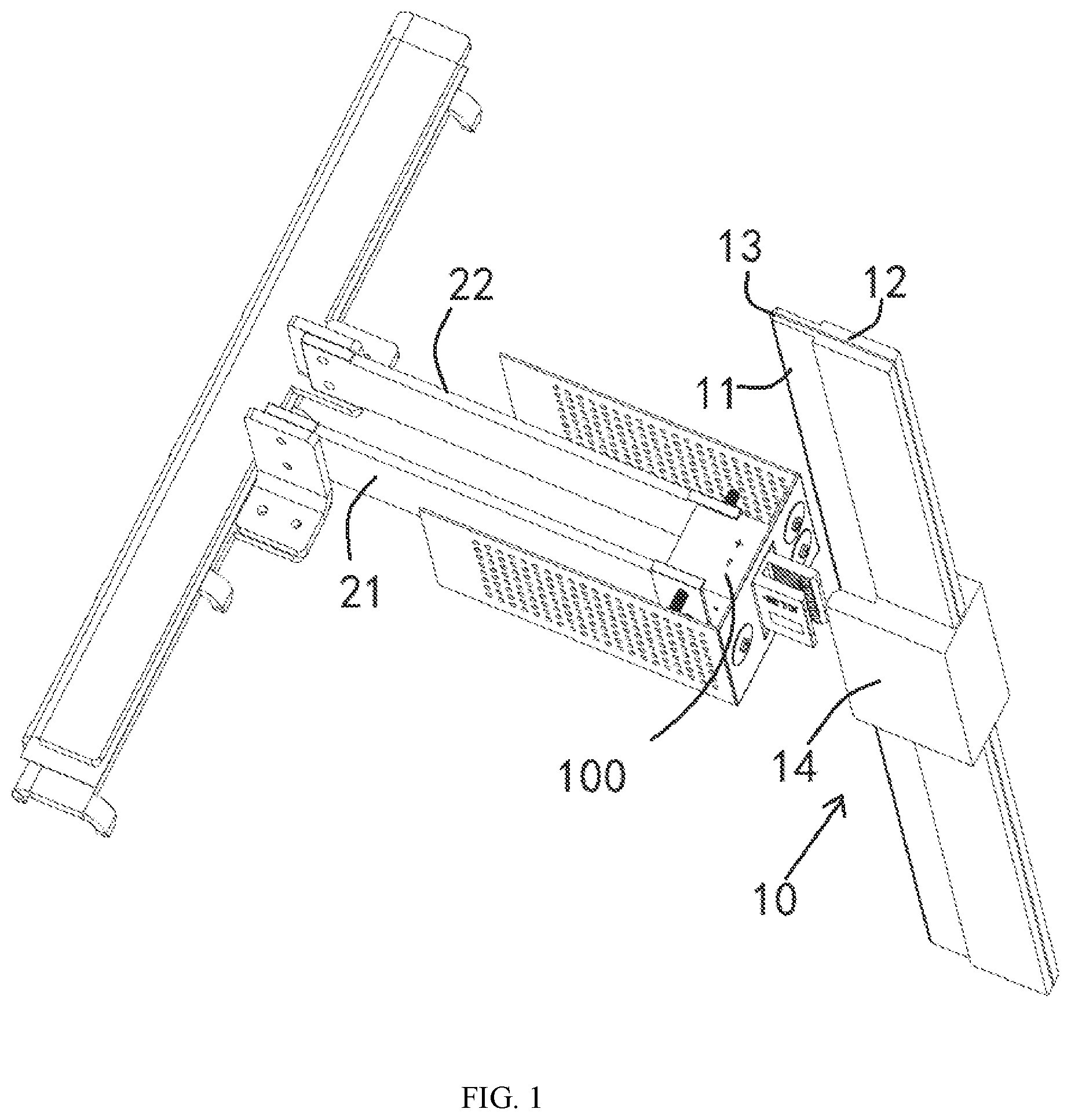 Patent US12100922 — Electrical connector with a cover structure as well as a mating connector and a connector assembly — Figure 1