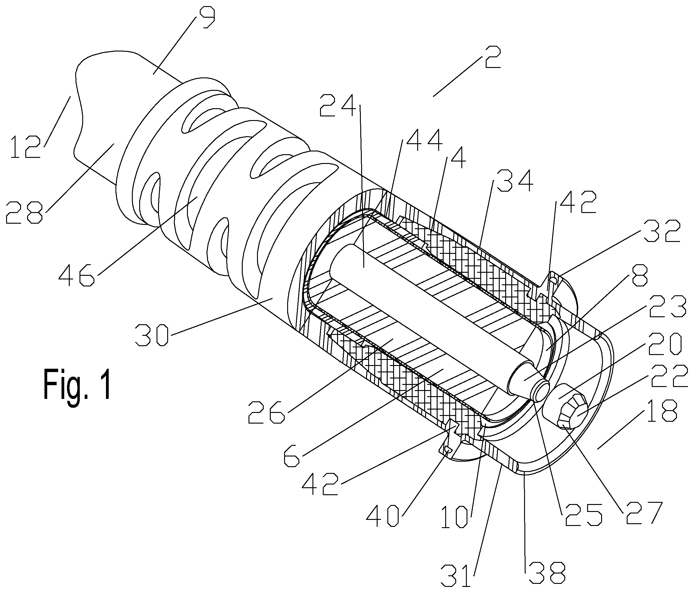 Patent US12100925 — Ultrasonic weld interconnection coaxial connector and interconnection with coaxial cable — Figure 1