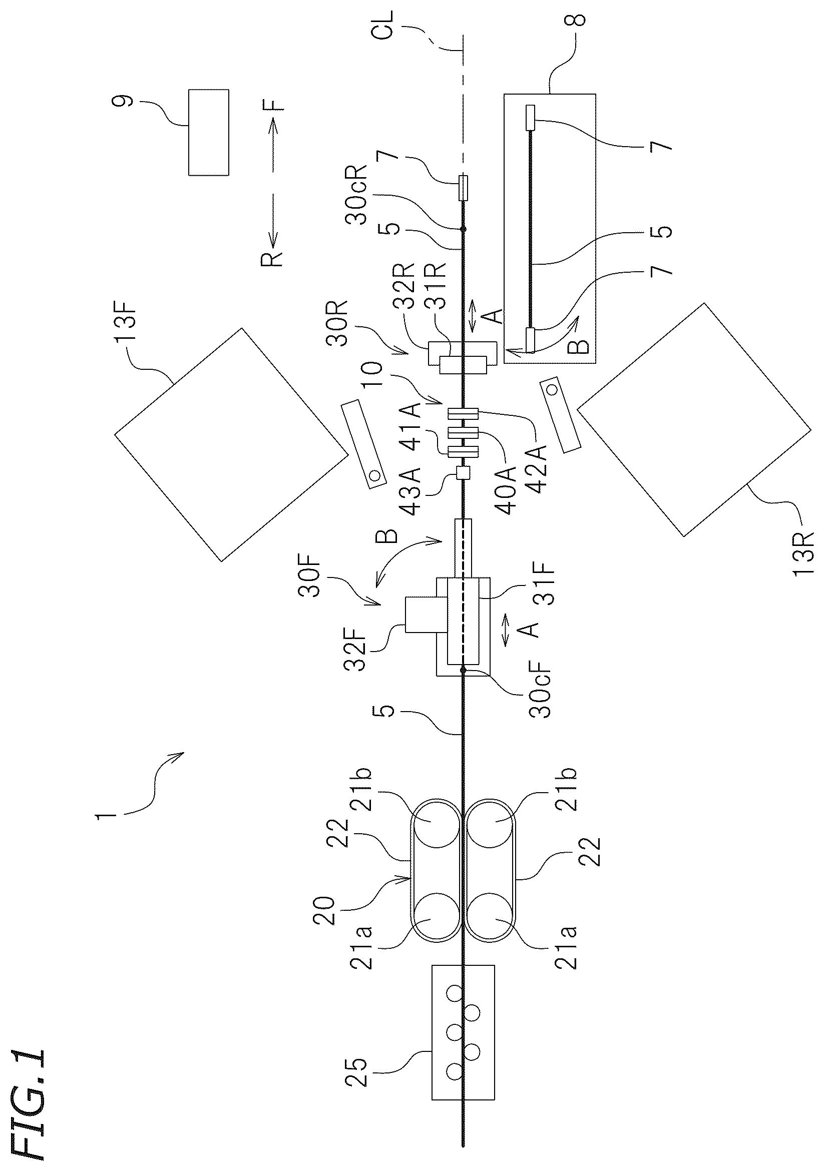 Patent US12100941 — Electrical wire processing device — Figure 1