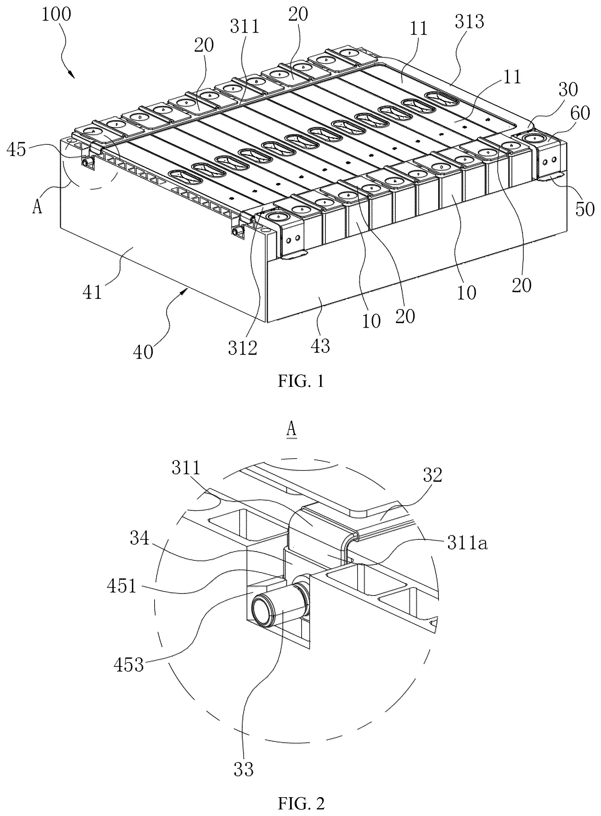 Patent US12100942 — Battery module and energy storage device — Figure 1