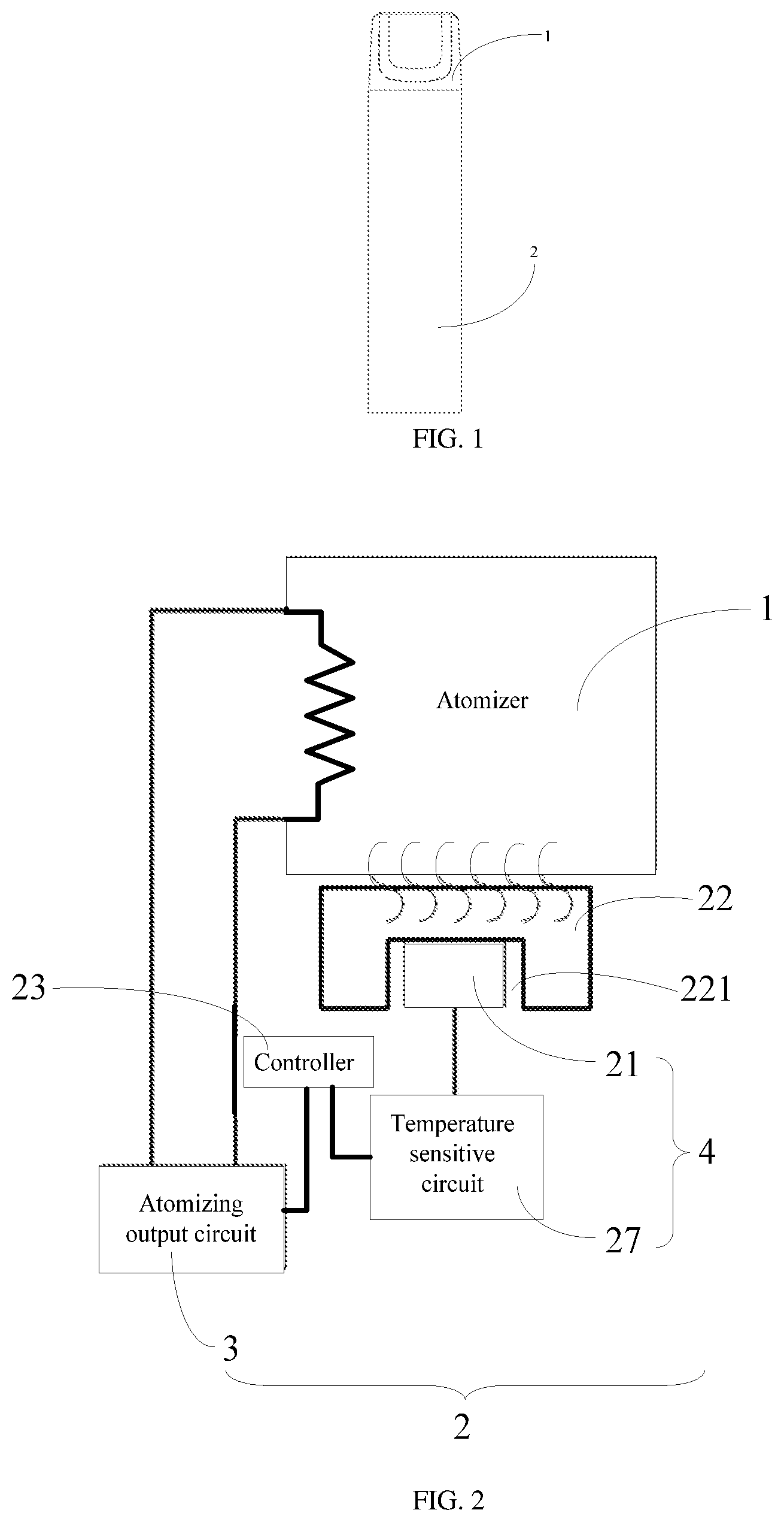 Patent US12100944 Figure 1 – Controlling device and electronic atomization device