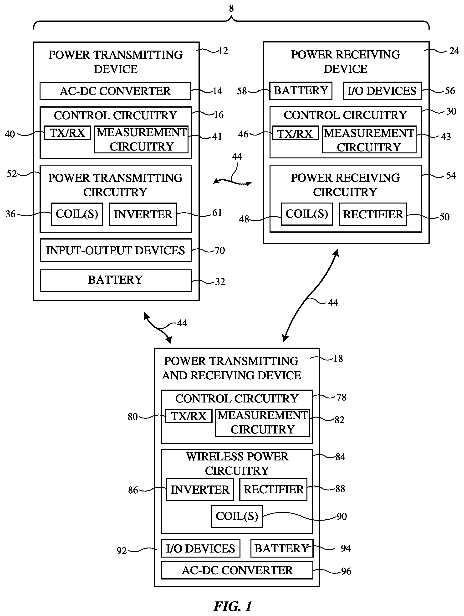 Patent US12100968 Figure 1 – Wireless power mode switching
