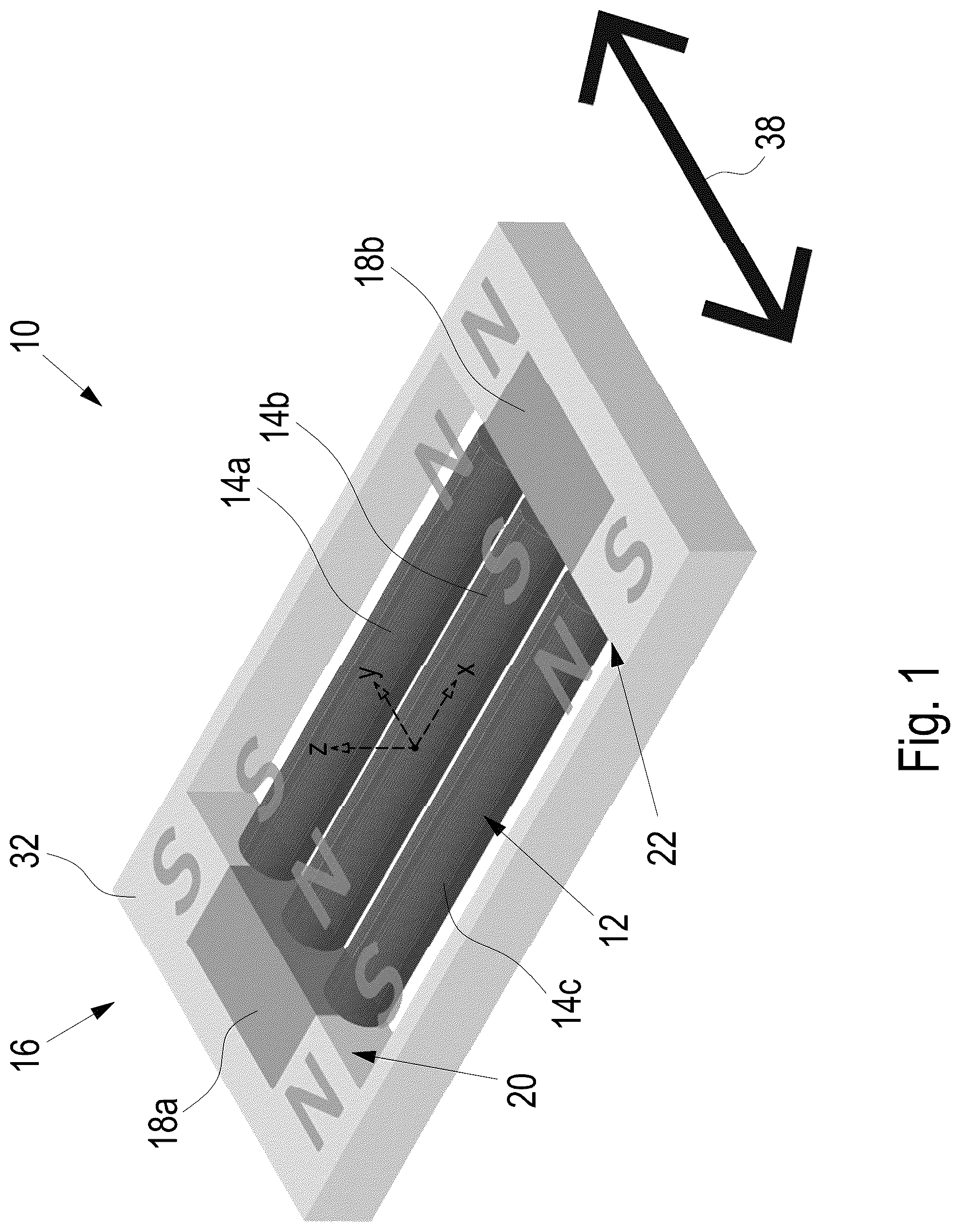 Patent US12101011 — Electromagnetic actuator — Figure 1
