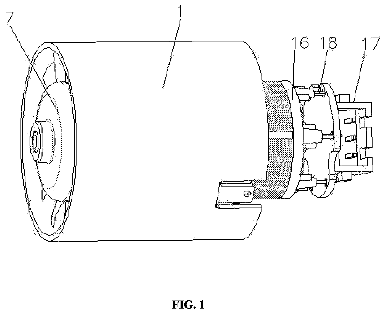 Patent US12101015 — High-speed motor and assembling method thereof — Figure 1
