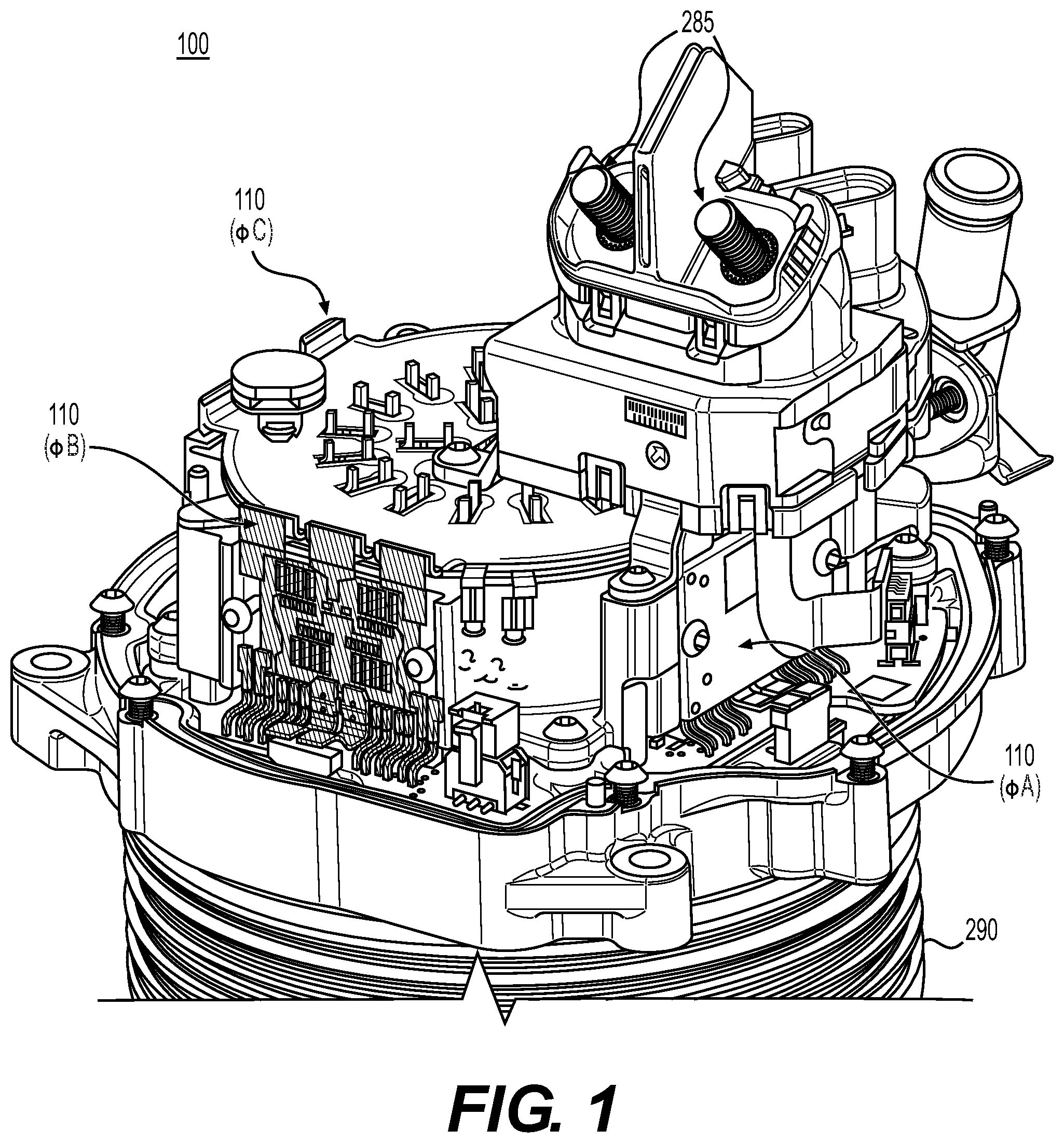 Patent US12101047 — Systems and methods for inverter with hybrid power device switching — Figure 1
