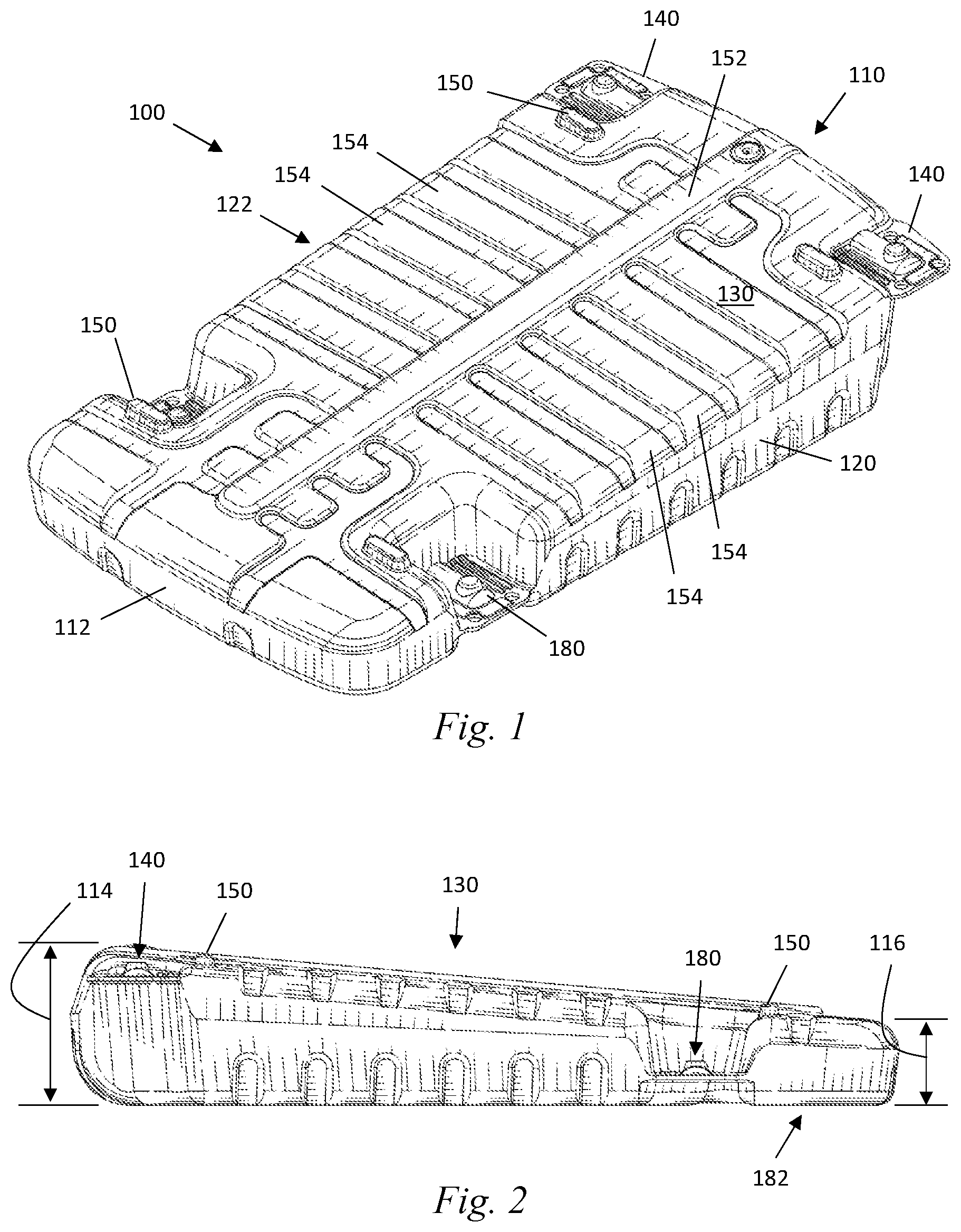 Patent US12101054 — Support base for photovoltaic panels — Figure 1