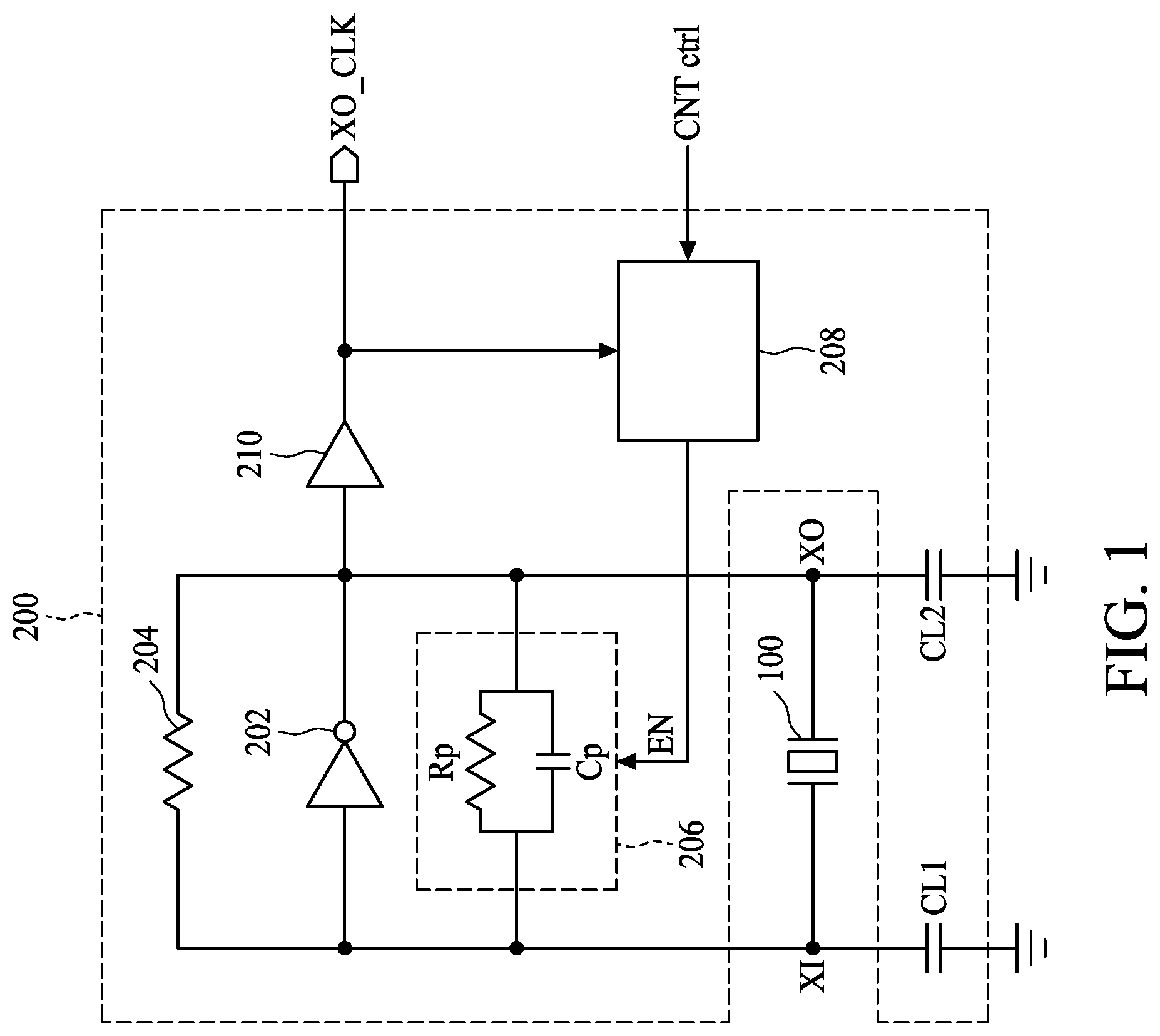 Patent US12101060 — Oscillator acceleration circuit, chip and electronic device — Figure 1