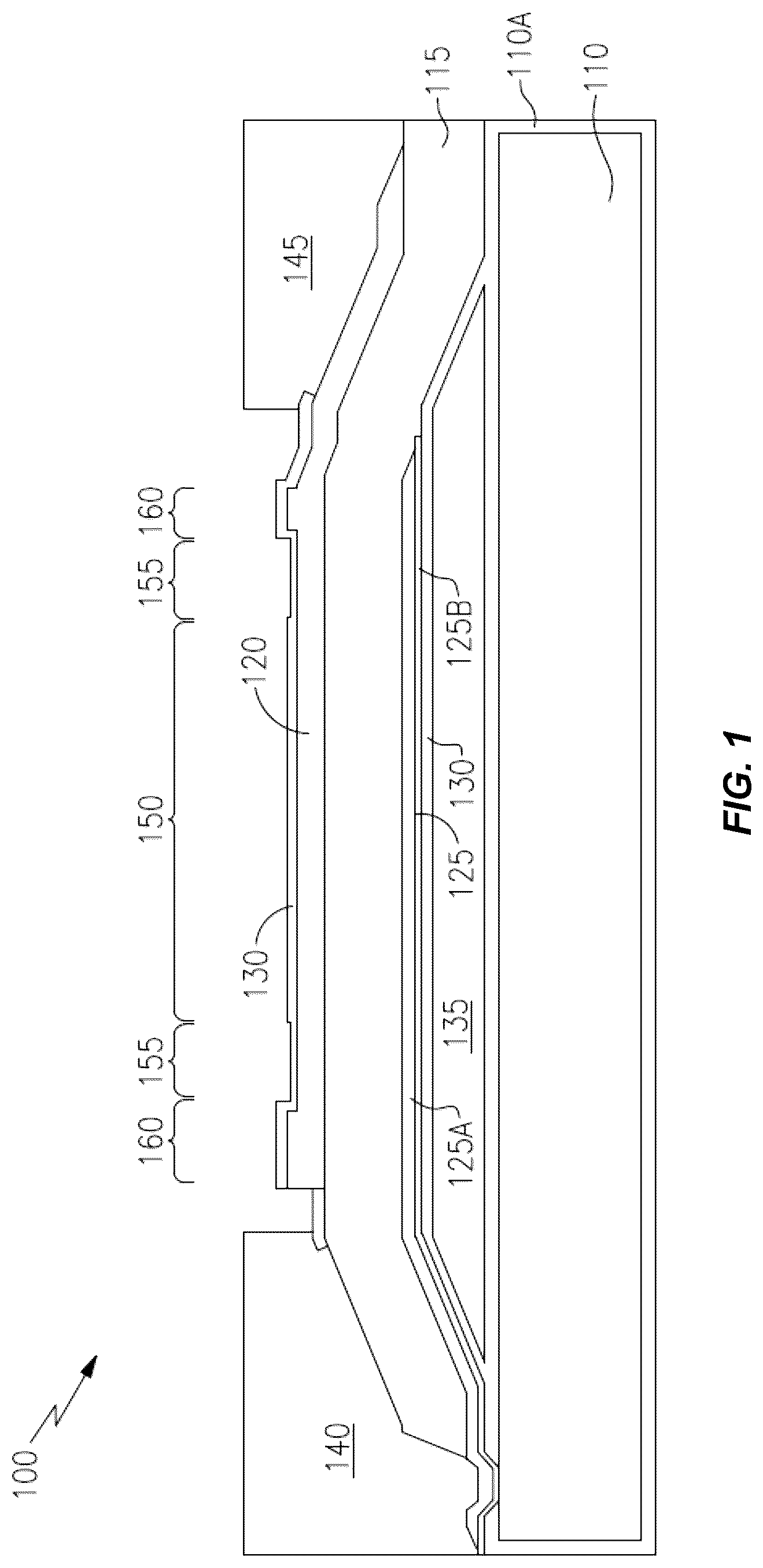 Patent US12101076 — Aluminum nitride dopant scheme for bulk acoustic wave filters — Figure 1