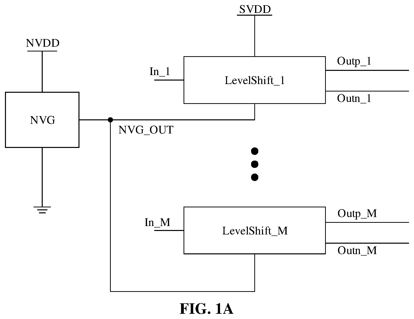 Patent US12101086 Figure 1 – Negative voltage level conversion control circuit and method
