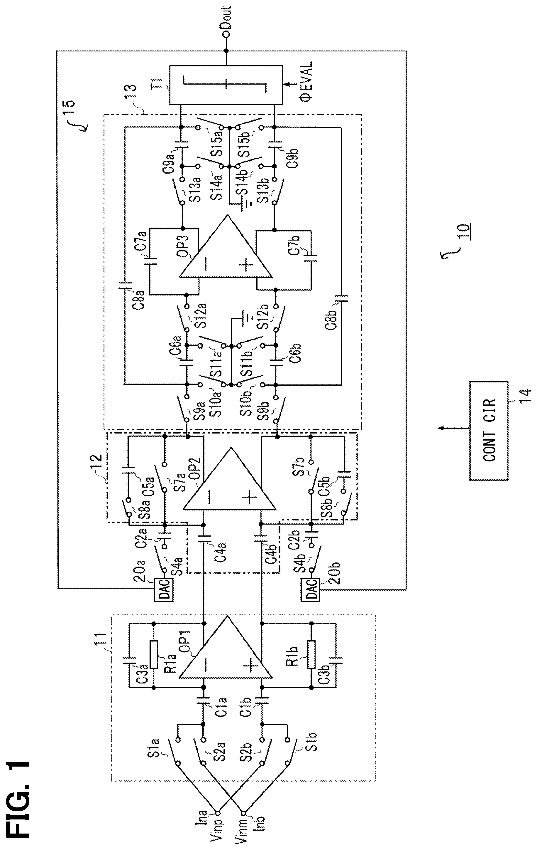 Patent US12101105 — Delta-sigma modulation type A/D converter — Figure 1