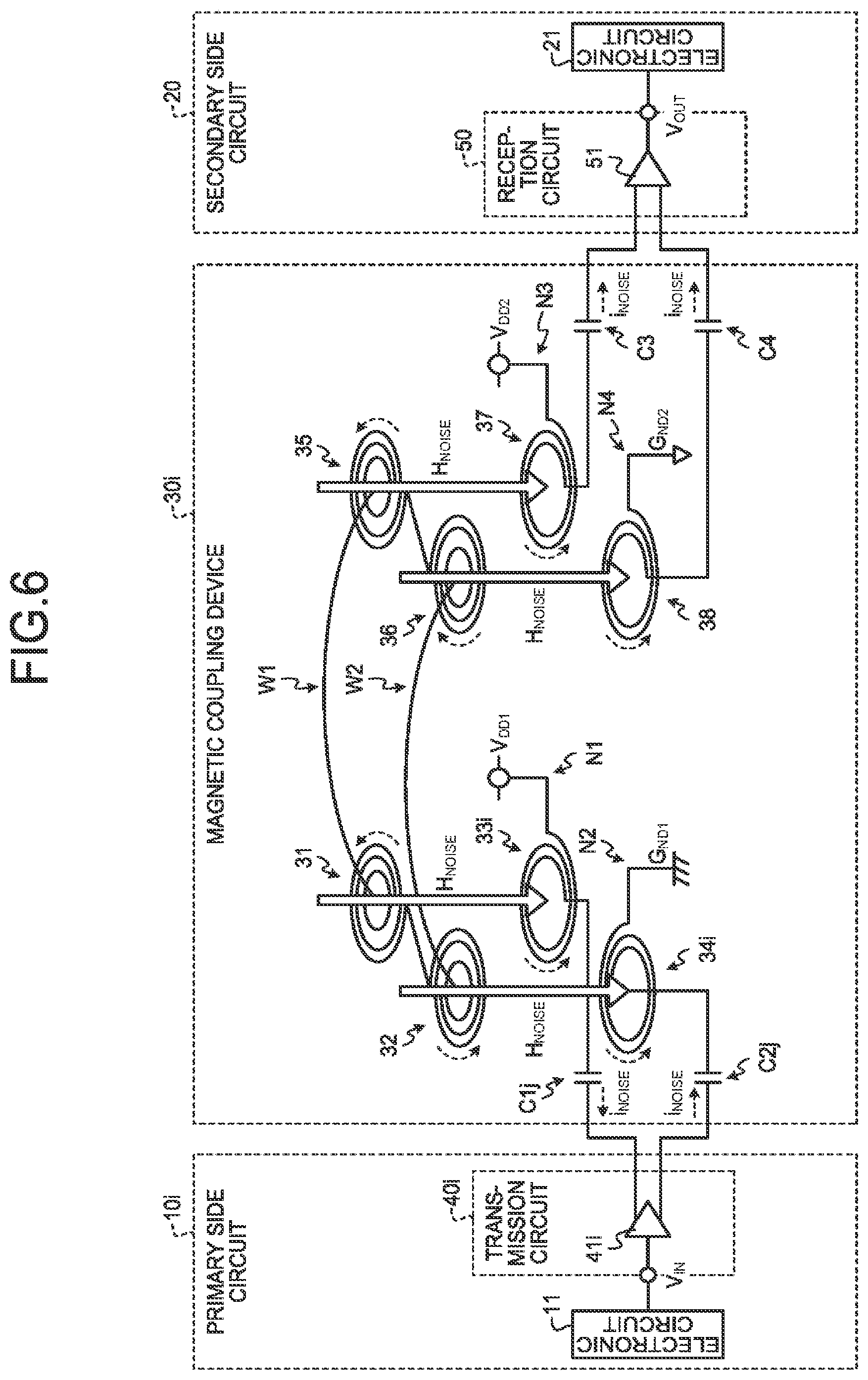 Patent US12101137 Figure 6 – Magnetic coupling device and communication system