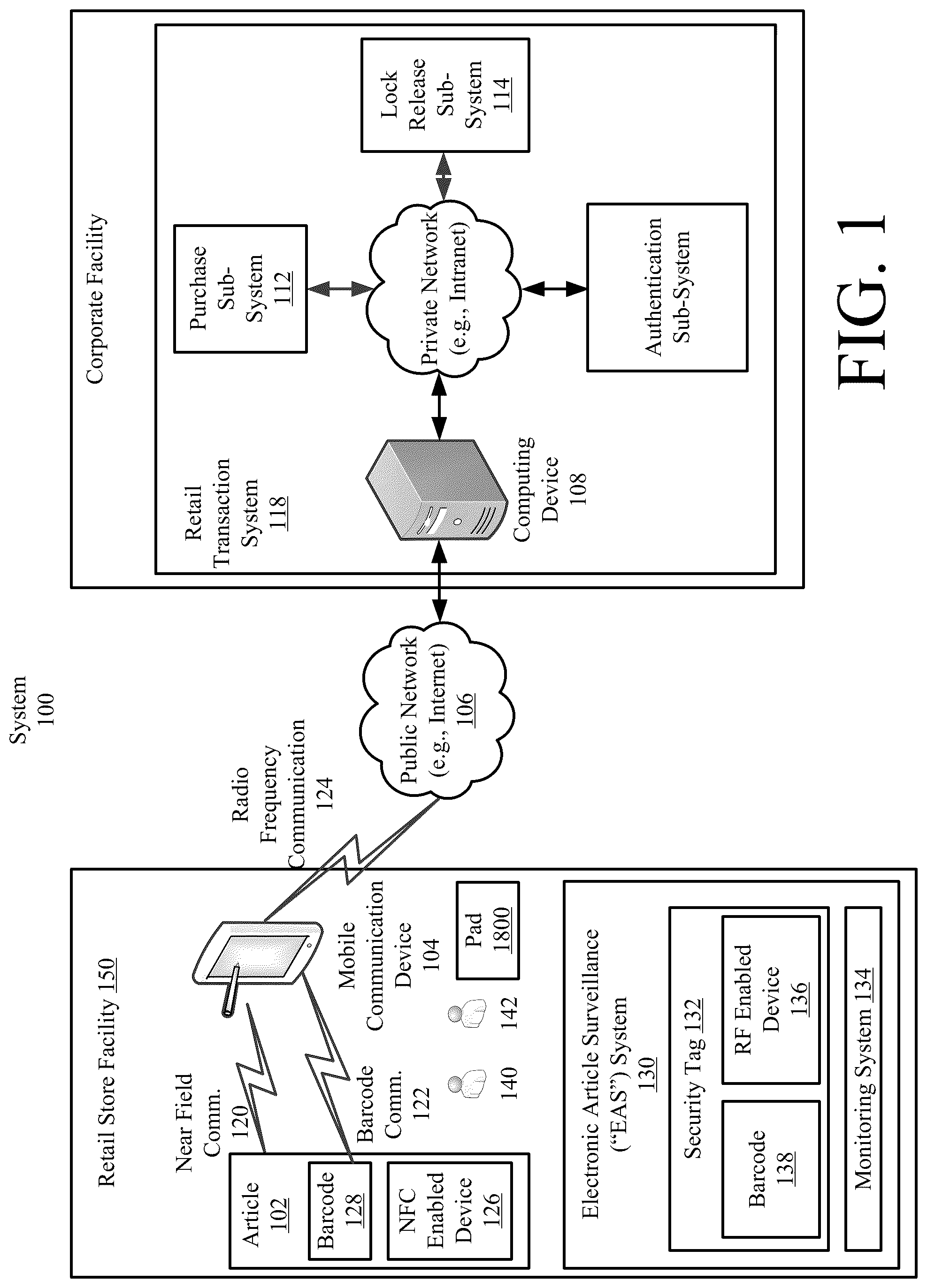 Patent US12101138 — Self-detaching anti-theft device using direct and harvested resonant energy — Figure 1