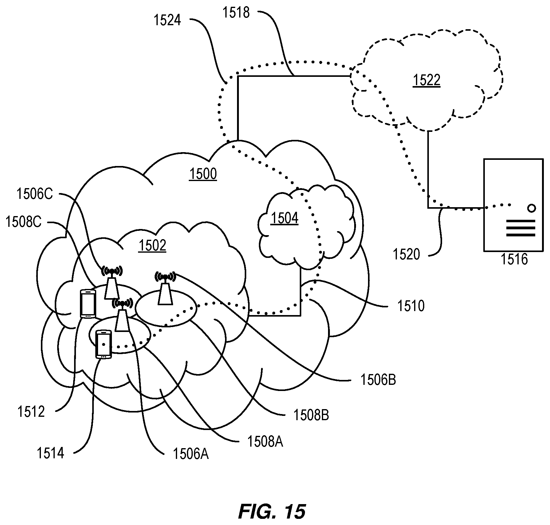 Patent US12101141 Figure 12 – Broadcast and multicast transmission in a distributed massive MIMO network