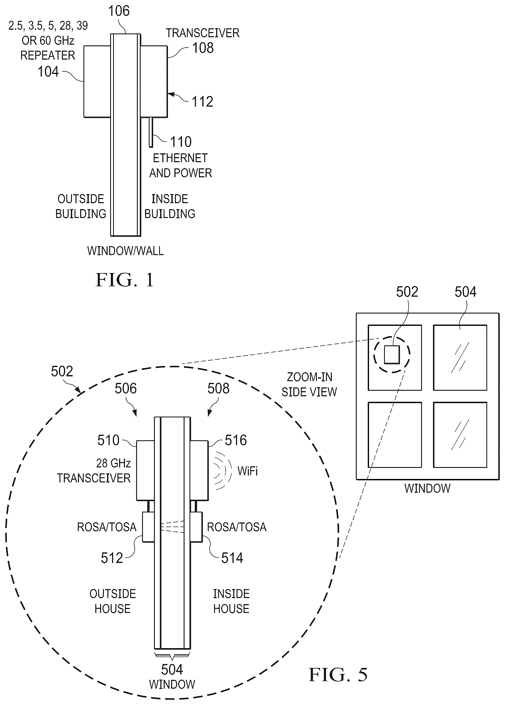 Patent US12101150 — Hybrid digital-analog mmWave repeater/relay with full duplex — Figure 1