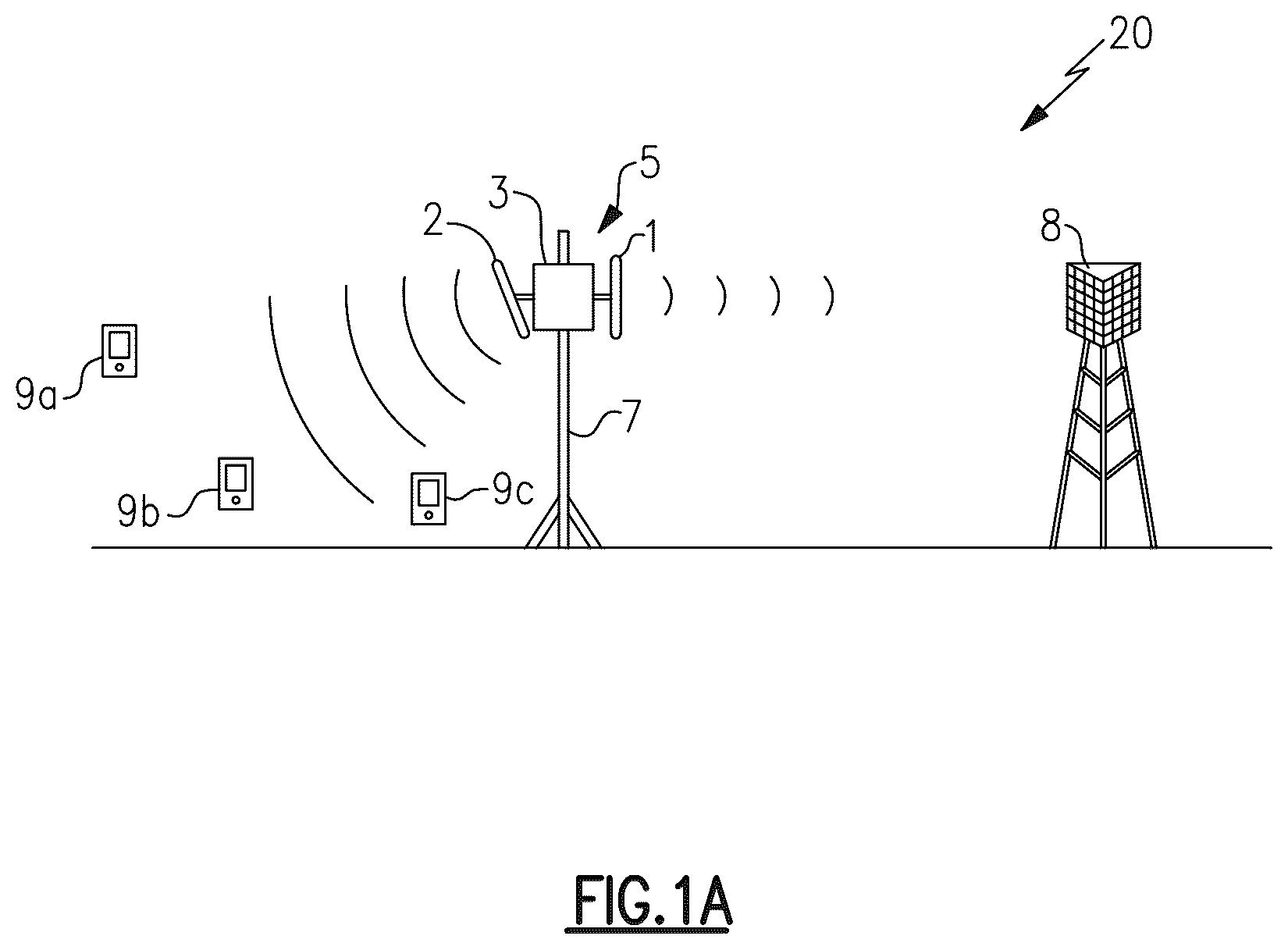 Patent US12101163 — Radio frequency signal boosters serving as outdoor infrastructure in high frequency cellular networks — Figure 1