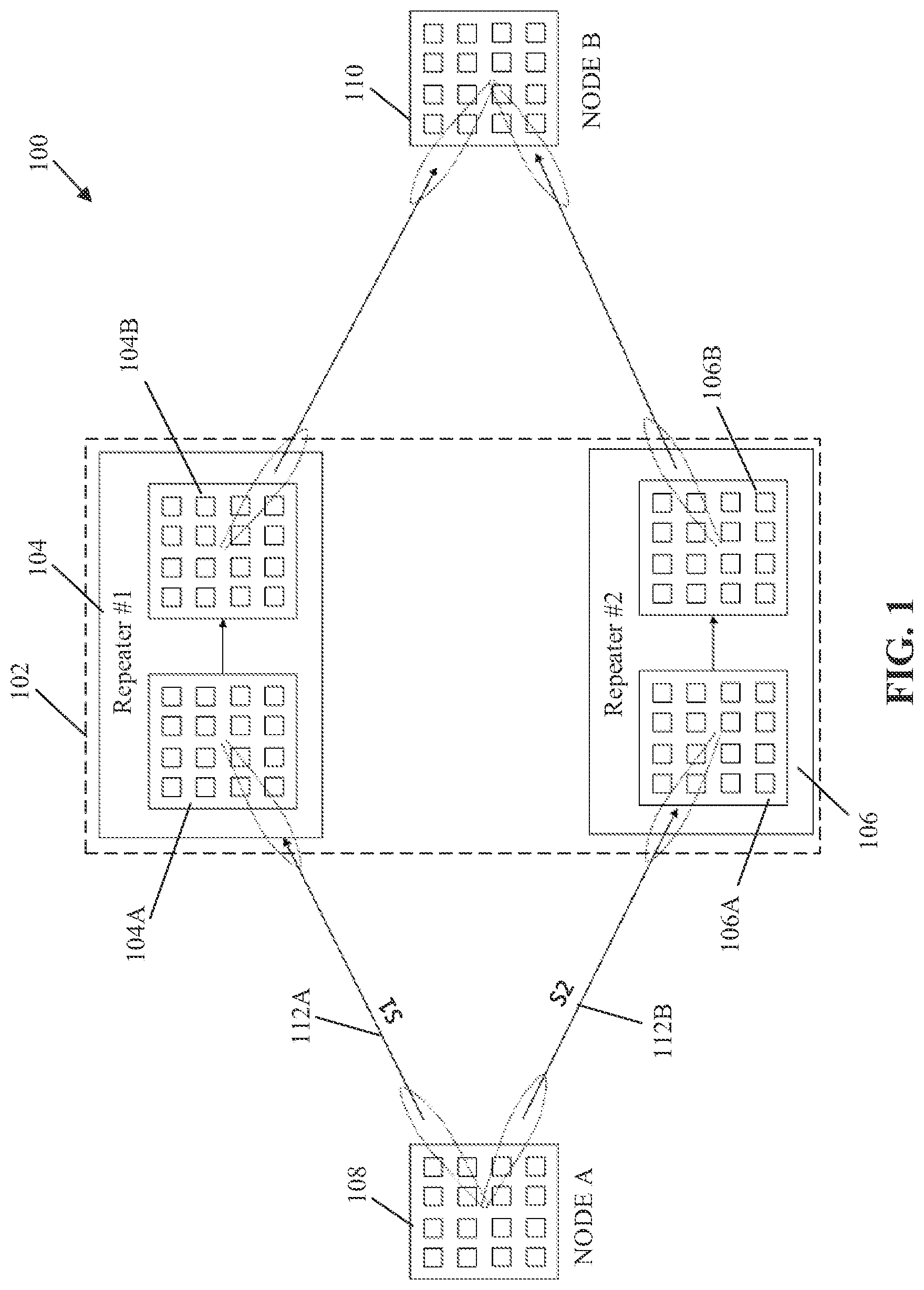 Patent US12101164 — Repeater system and method for high-performance communication — Figure 1