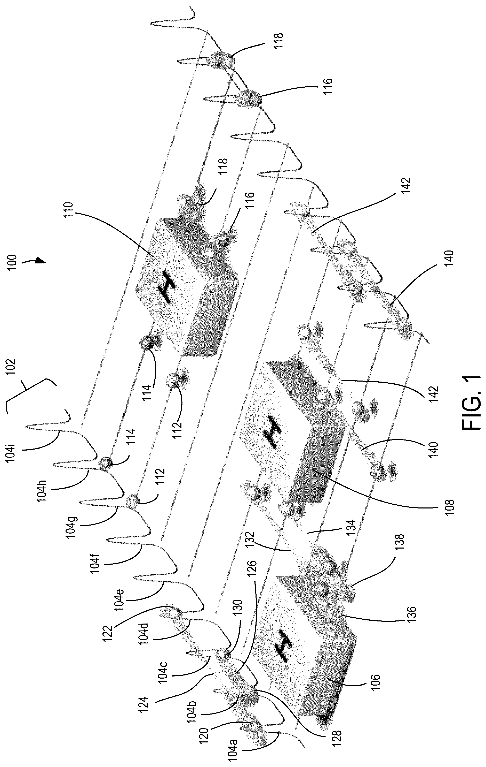 Patent US12101398 — Quantum frequency processor for provable cybersecurity — Figure 1