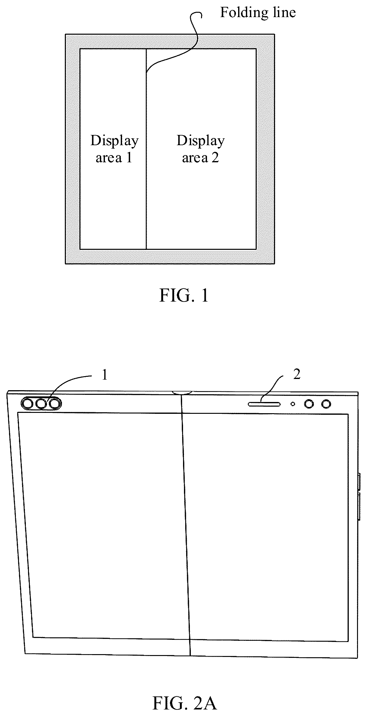 Patent US12101424 — Electronic device having foldable screen and display method — Figure 1