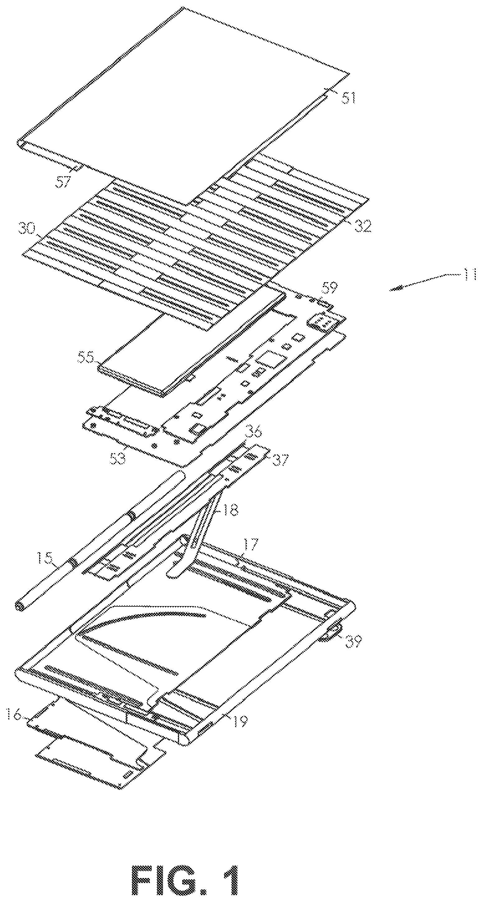 Patent US12101425 — Expandable display mobile device with a timing belt drive — Figure 1