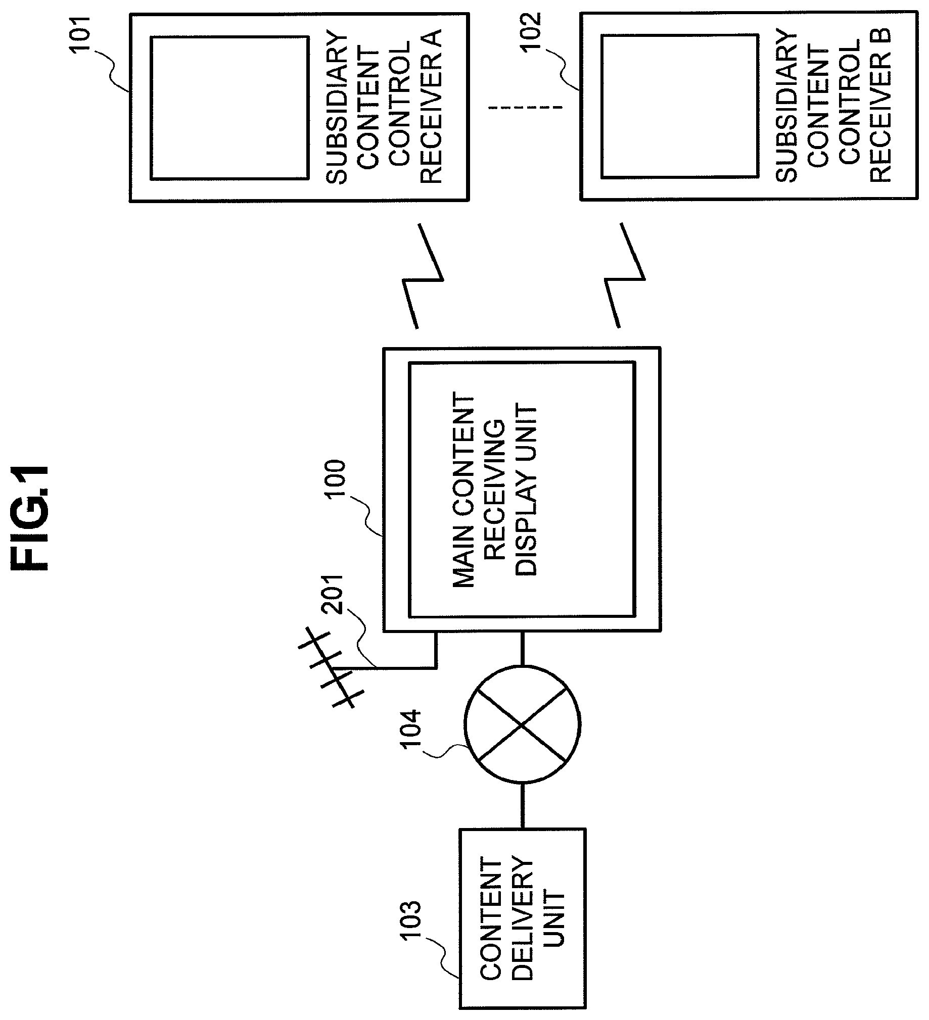 Patent US12101521 — Contents receiving system and client — Figure 1