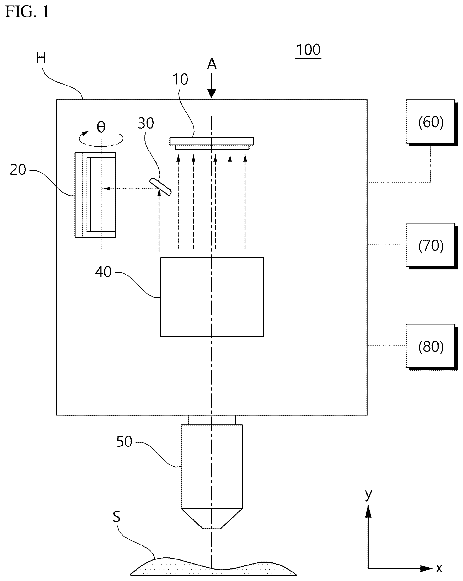 Patent US12101538 — Image acquisition device and method for adjusting focus position thereof — Figure 1