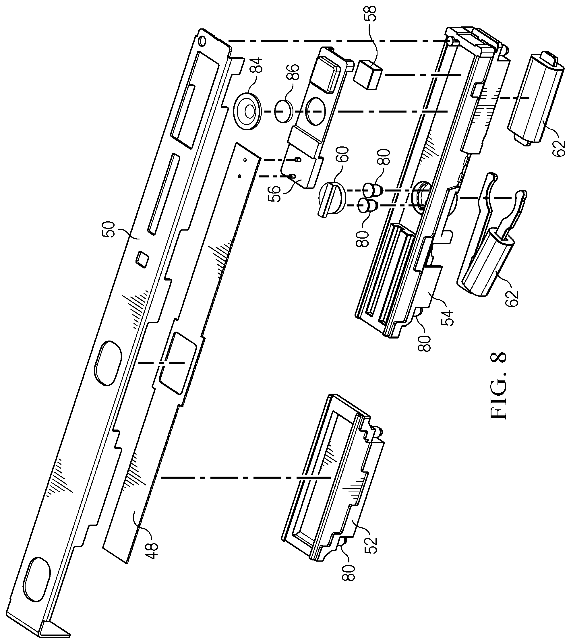 Patent US12101539 Figure 8 – Information handling system camera shutter with secondary security by power removal