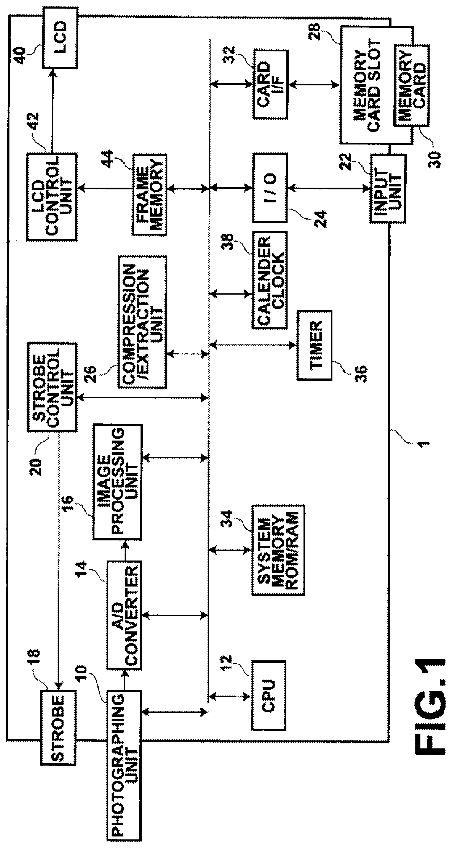Patent US12101548 — Photographing apparatus, method and medium using image recognition — Figure 1
