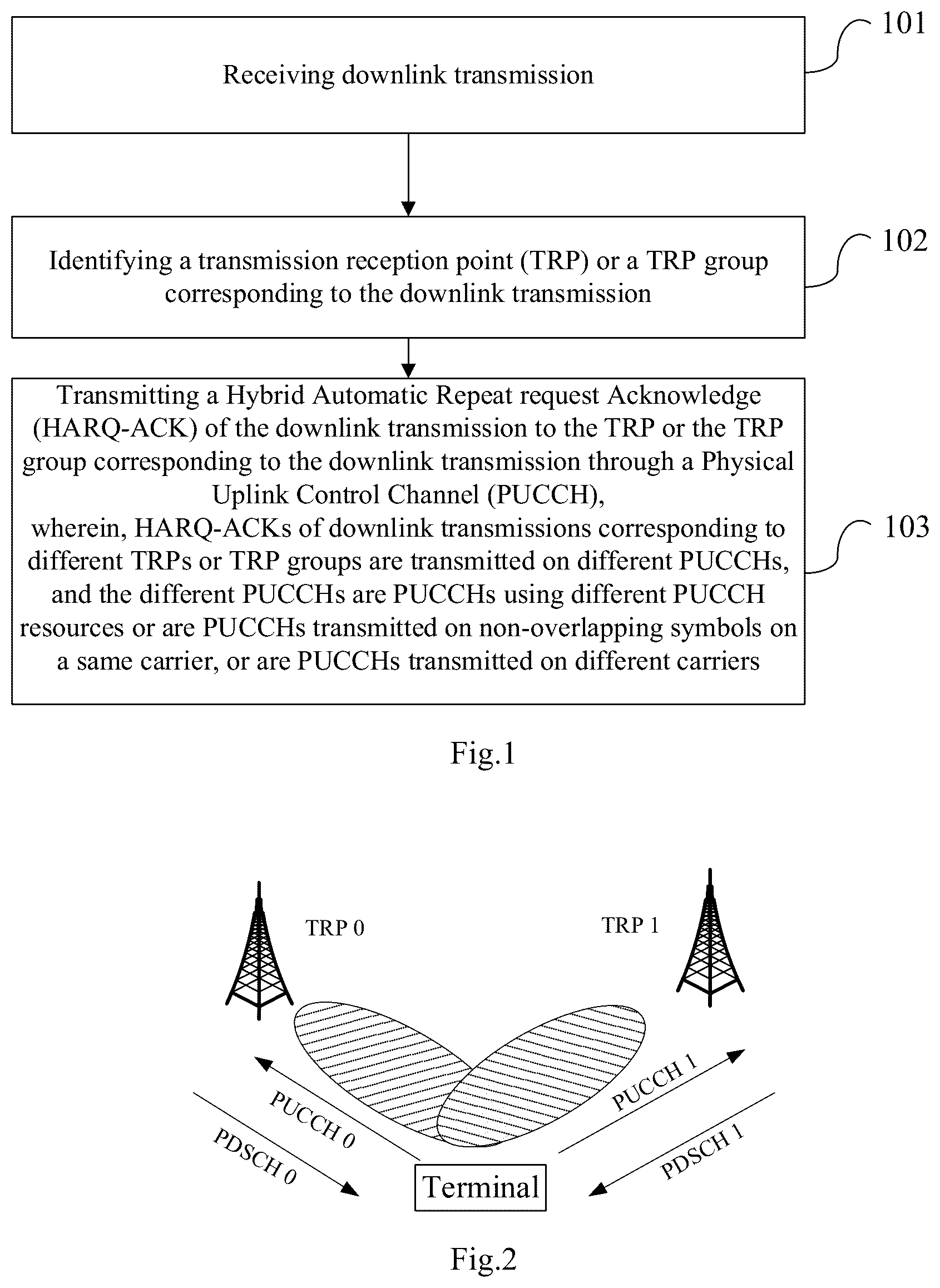 Patent US12101762 Figure 1 – Information transmission method, apparatus and device