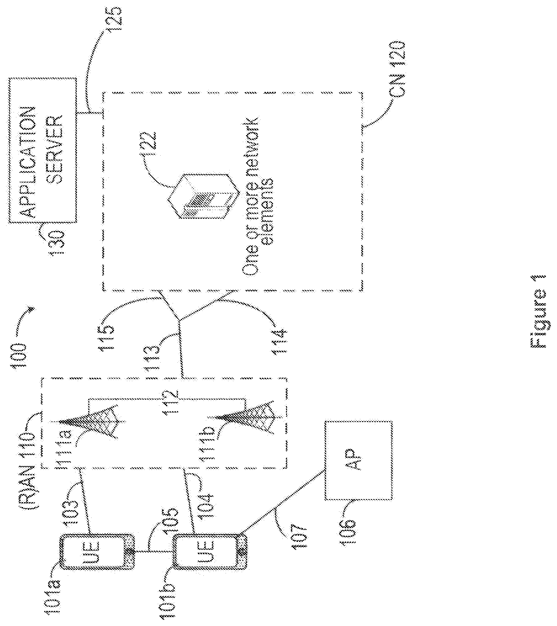 Patent US12101763 — Intra-UE multiplexing in new radio systems — Figure 1