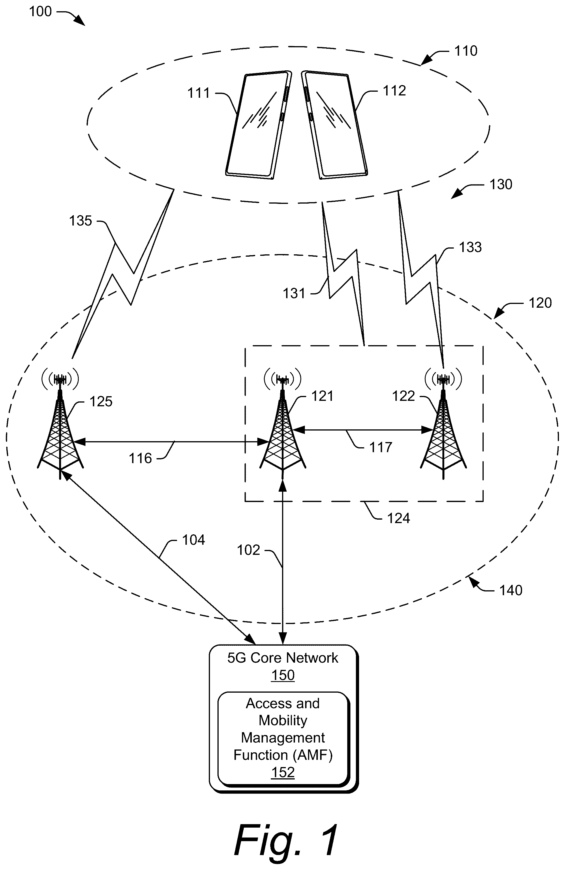 Patent US12101845 — Method for handling a radio resource control cell group configuration — Figure 1