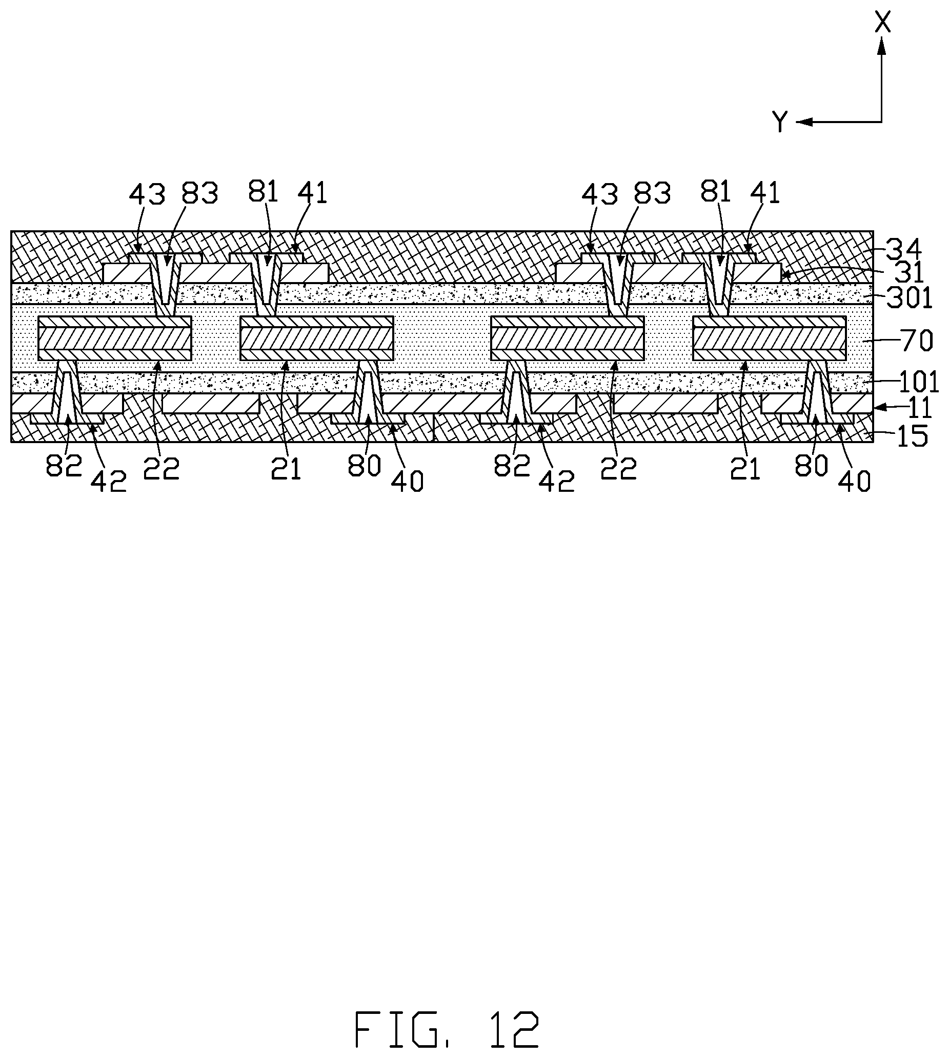 Patent US12101871 Figure 12 – Circuit board using thermocouple to dissipate generated heat and method for manufacturing the same
