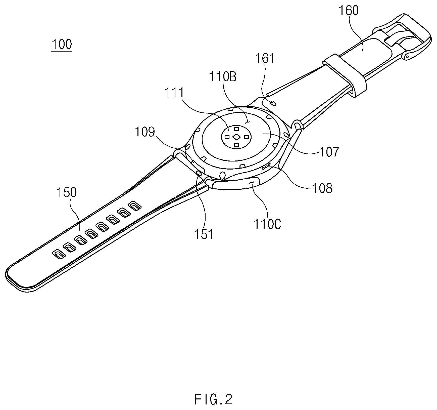 Patent US12101883 Figure 2 – Electronic device including printed circuit board