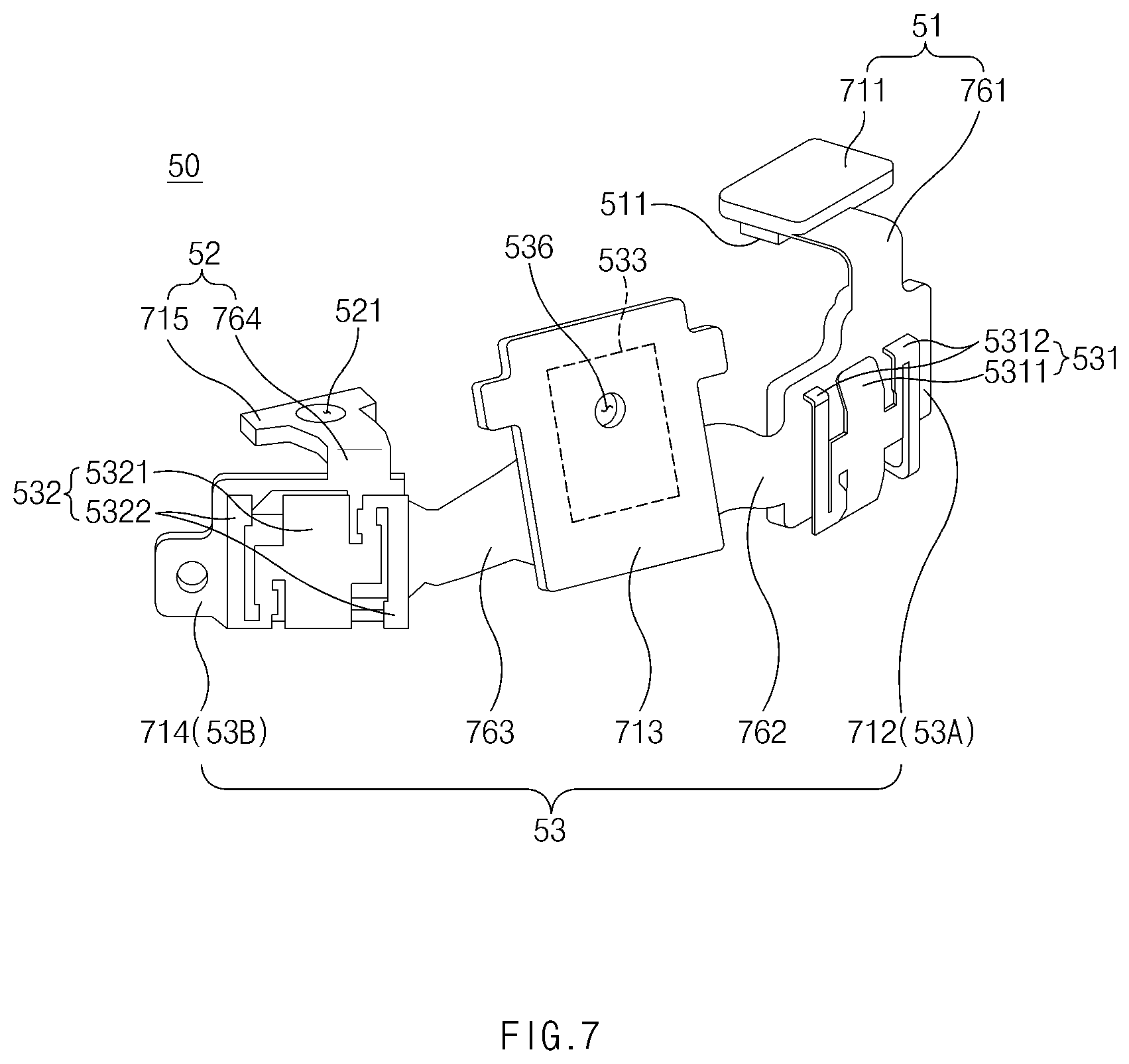 Patent US12101883 Figure 7 – Electronic device including printed circuit board