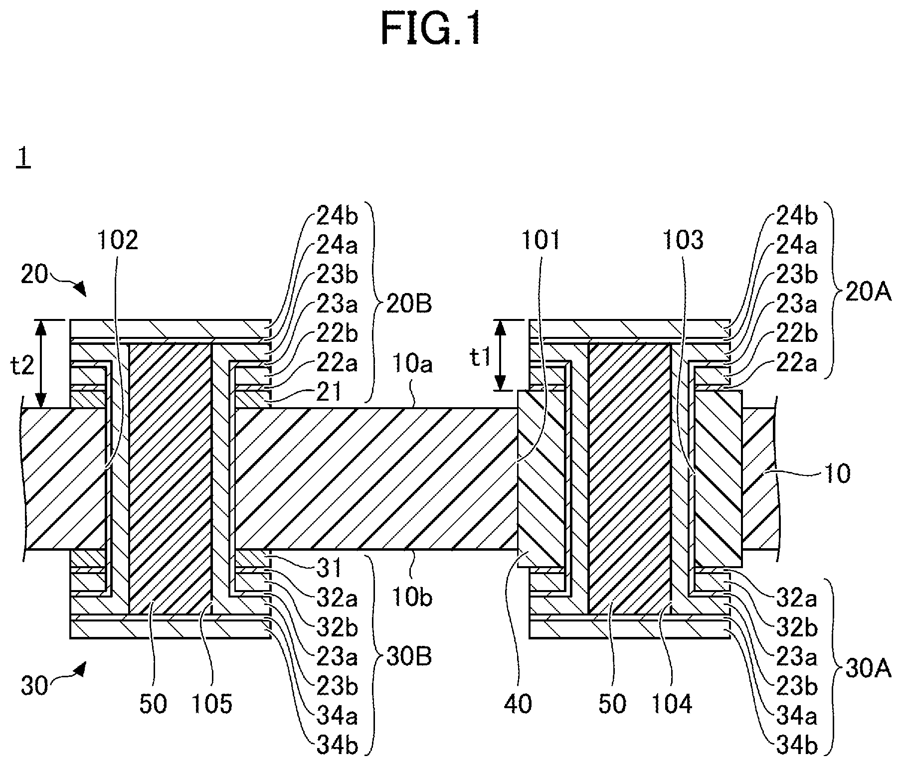 Patent US12101894 — Wiring board — Figure 1