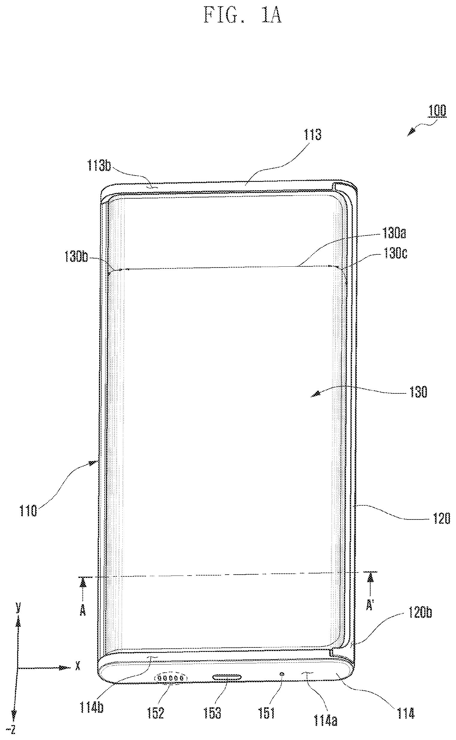 Patent US12101896 — Electronic device including slide-out display — Figure 1