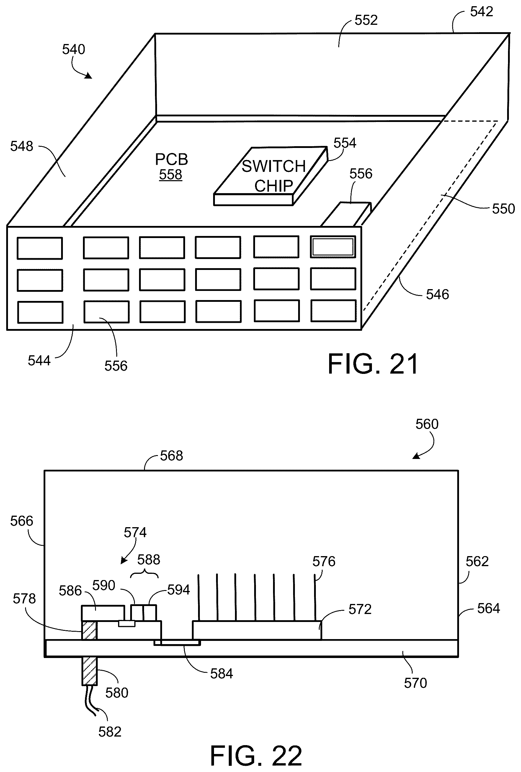 Patent US12101904 Figure 19 – Communication systems having pluggable optical modules