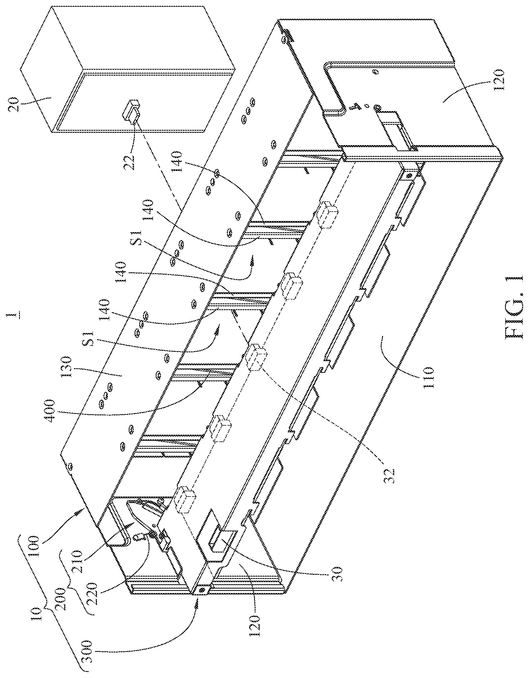 Patent US12101905 — Electronic device and quick release mechanism — Figure 1