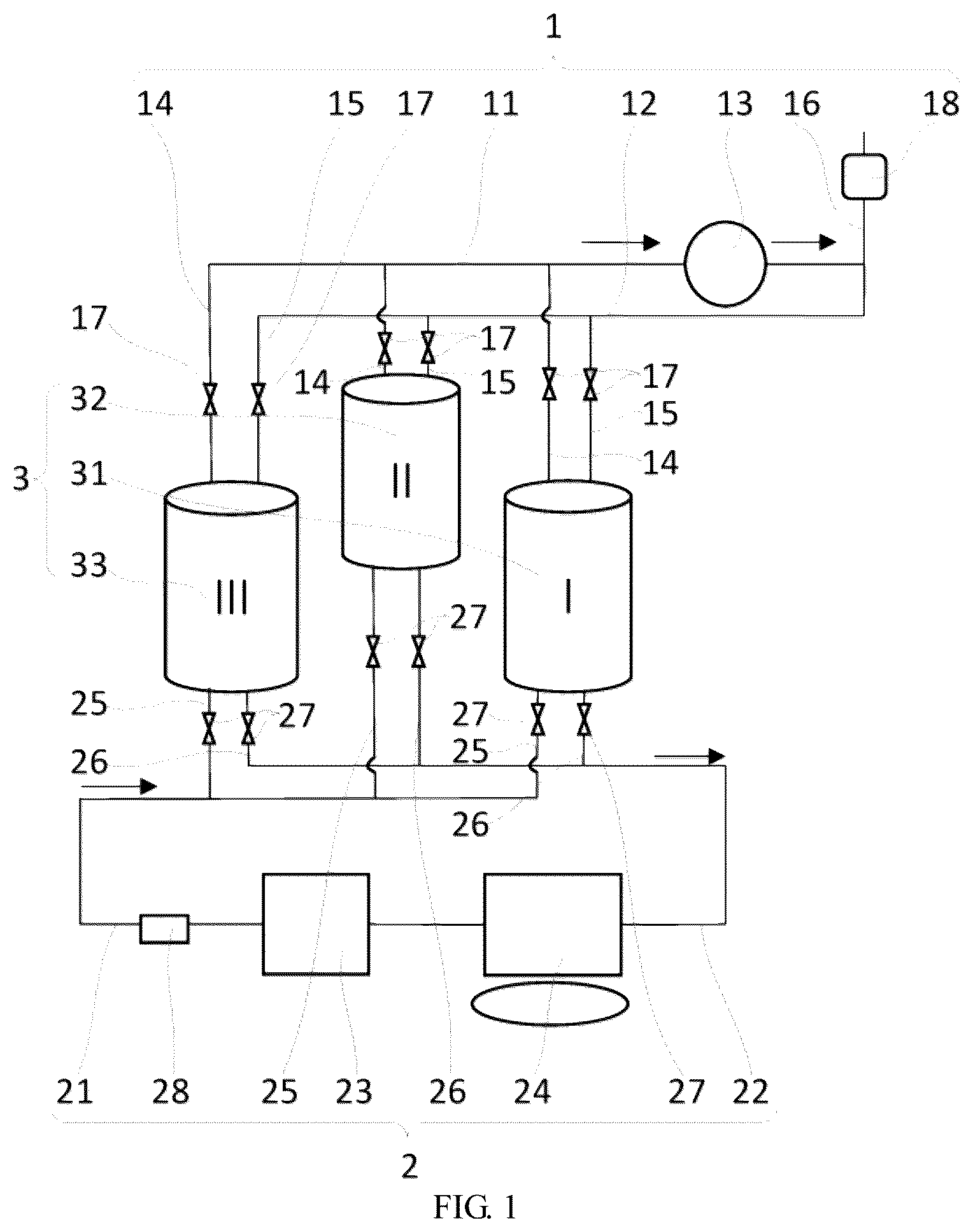 Patent US12101910 — Stably switched negative-pressure liquid cooling system and stably switched negative-pressure liquid cooling control method — Figure 1