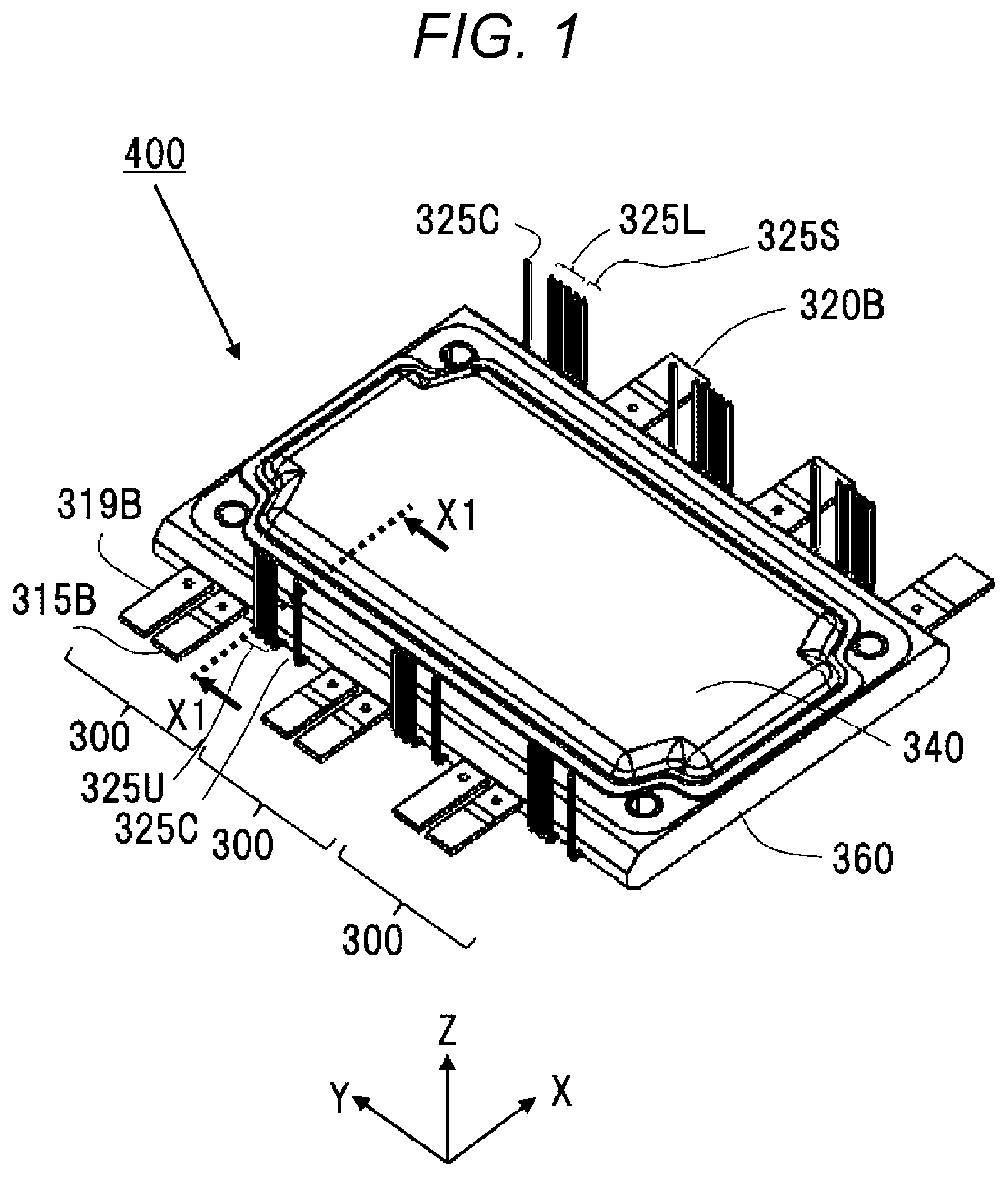 Patent US12101915 — Power module, power conversion device, and method for manufacturing power module — Figure 1