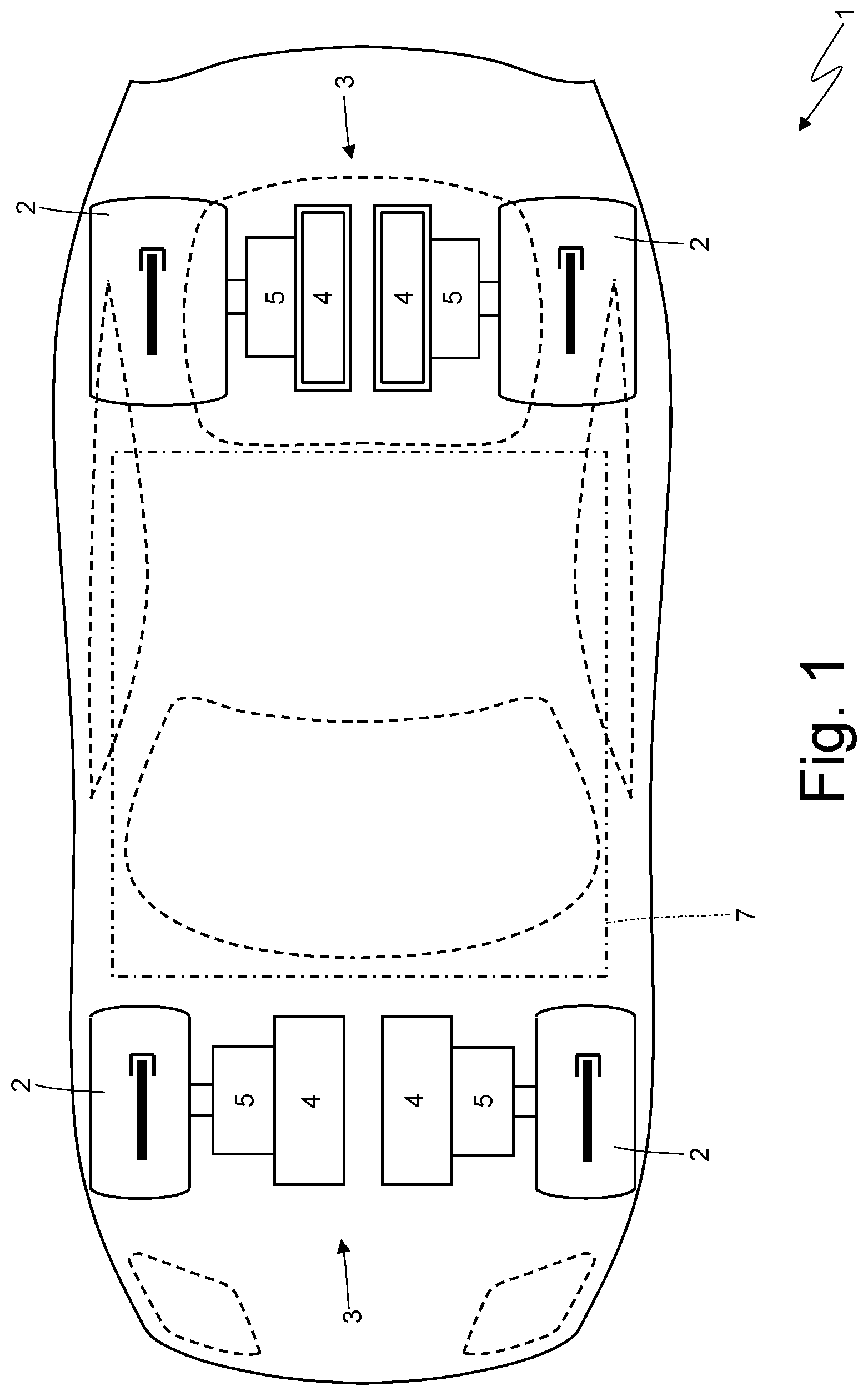 Patent US12101916 — Compact electronic power converter to control at least one electric motor of a vehicle — Figure 1