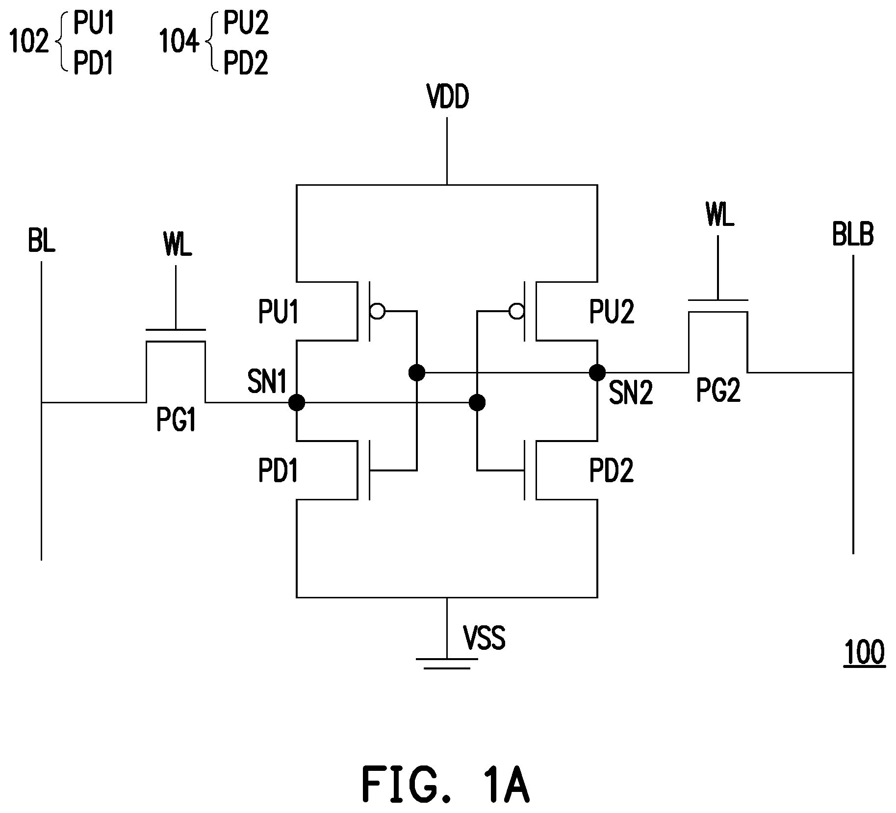 Patent US12101922 — Memory device and layout, manufacturing method of the same — Figure 1