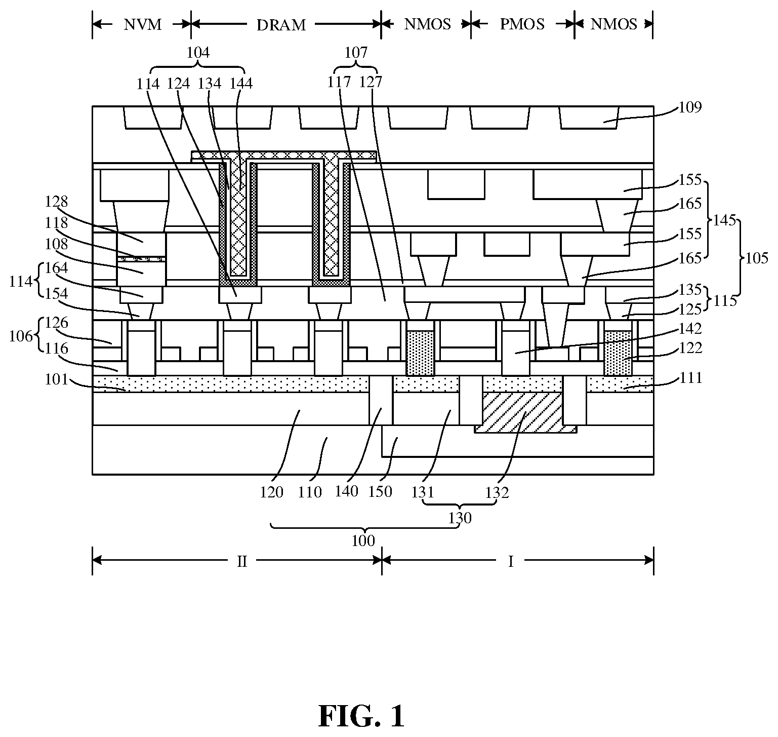 Patent US12101924 — Semiconductor structure and method for manufacturing same — Figure 1