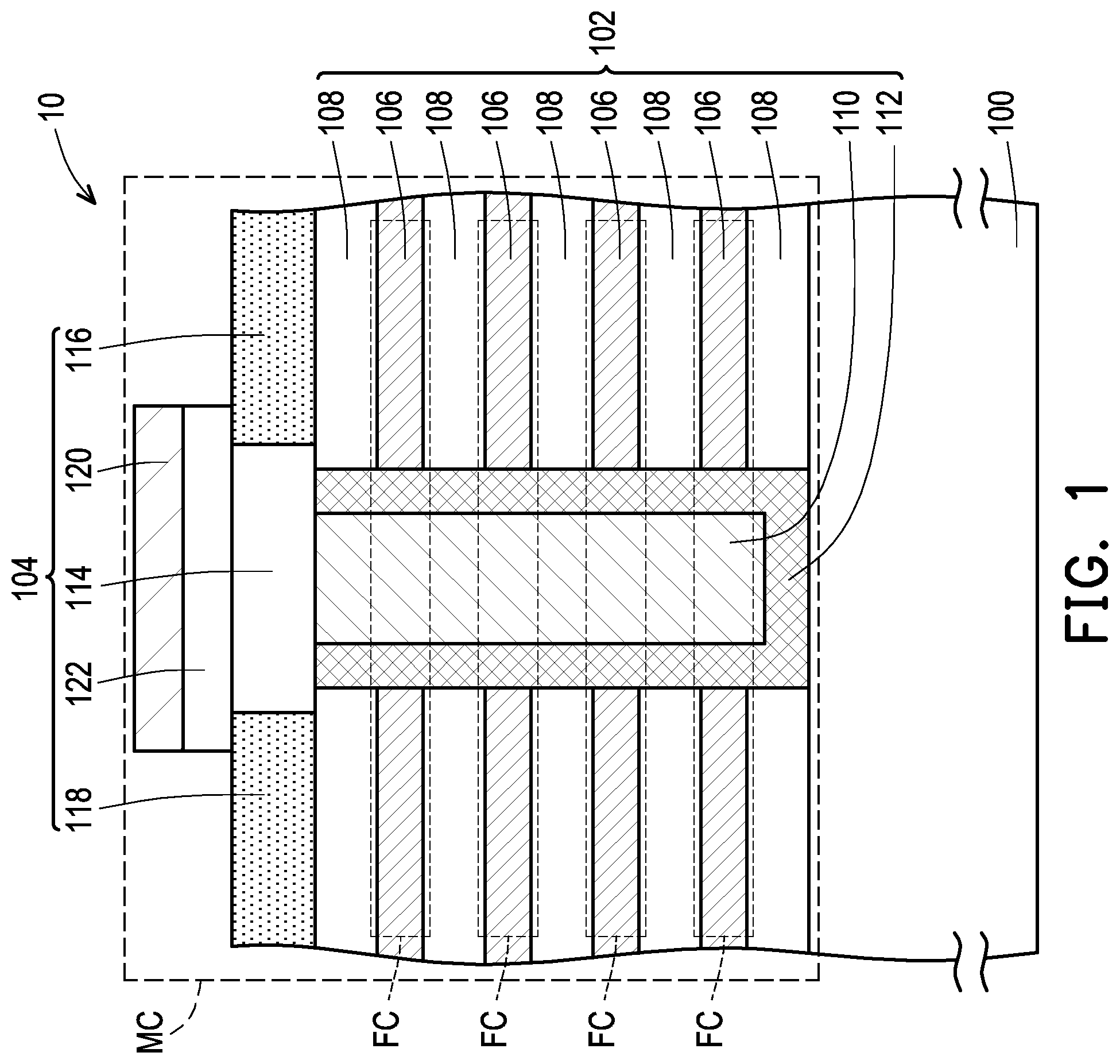 Patent US12101941 — Ferroelectric memory structure — Figure 1