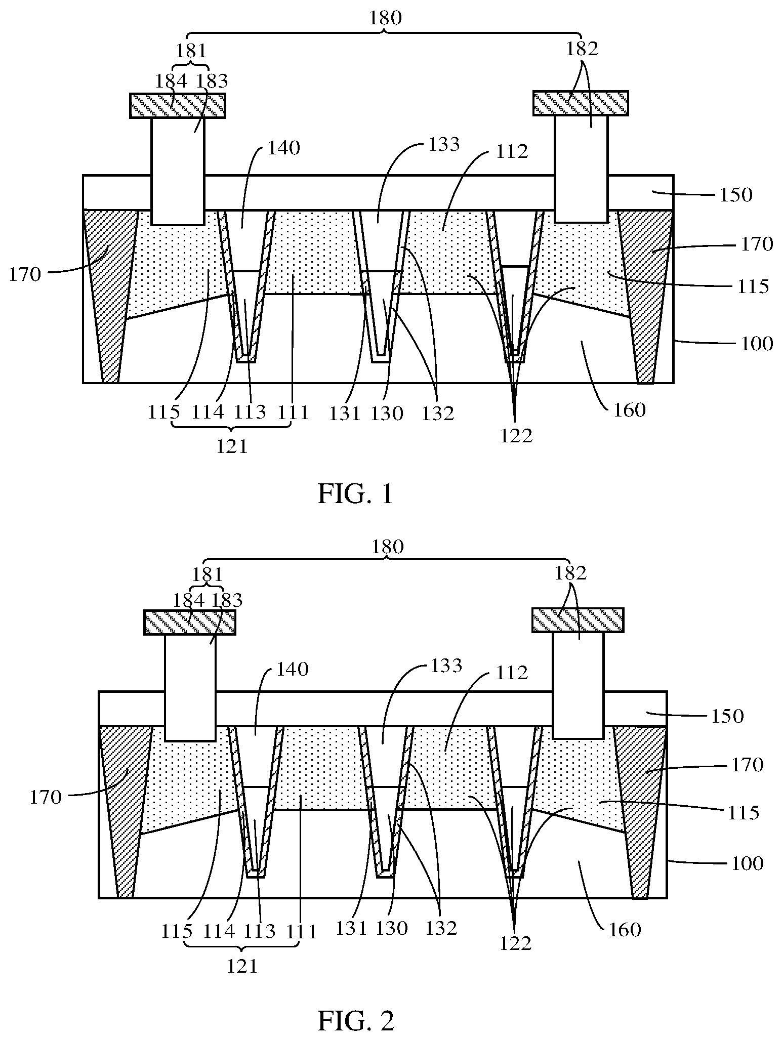 Patent US12101943 — Semiconductor structure and fabrication method thereof — Figure 1