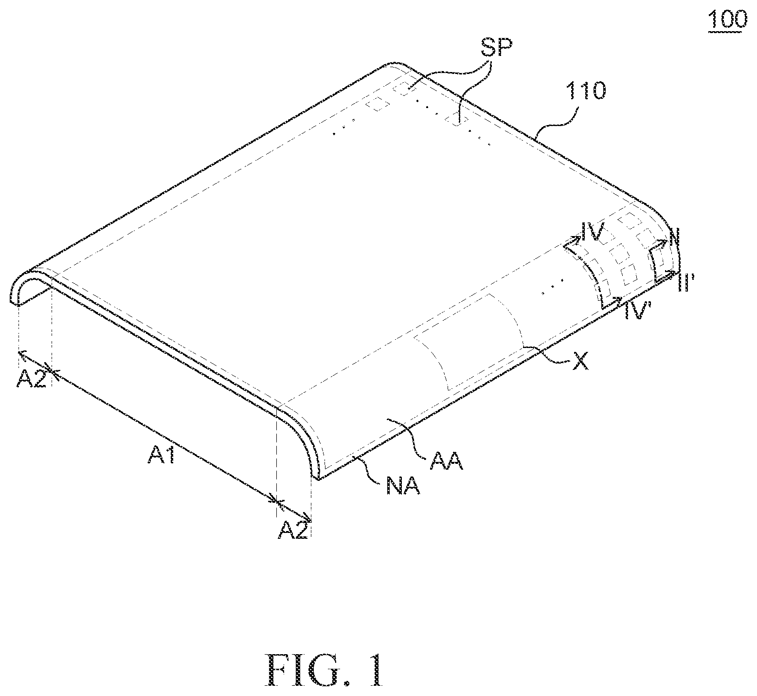 Patent US12101960 Figure 1 – Display apparatus