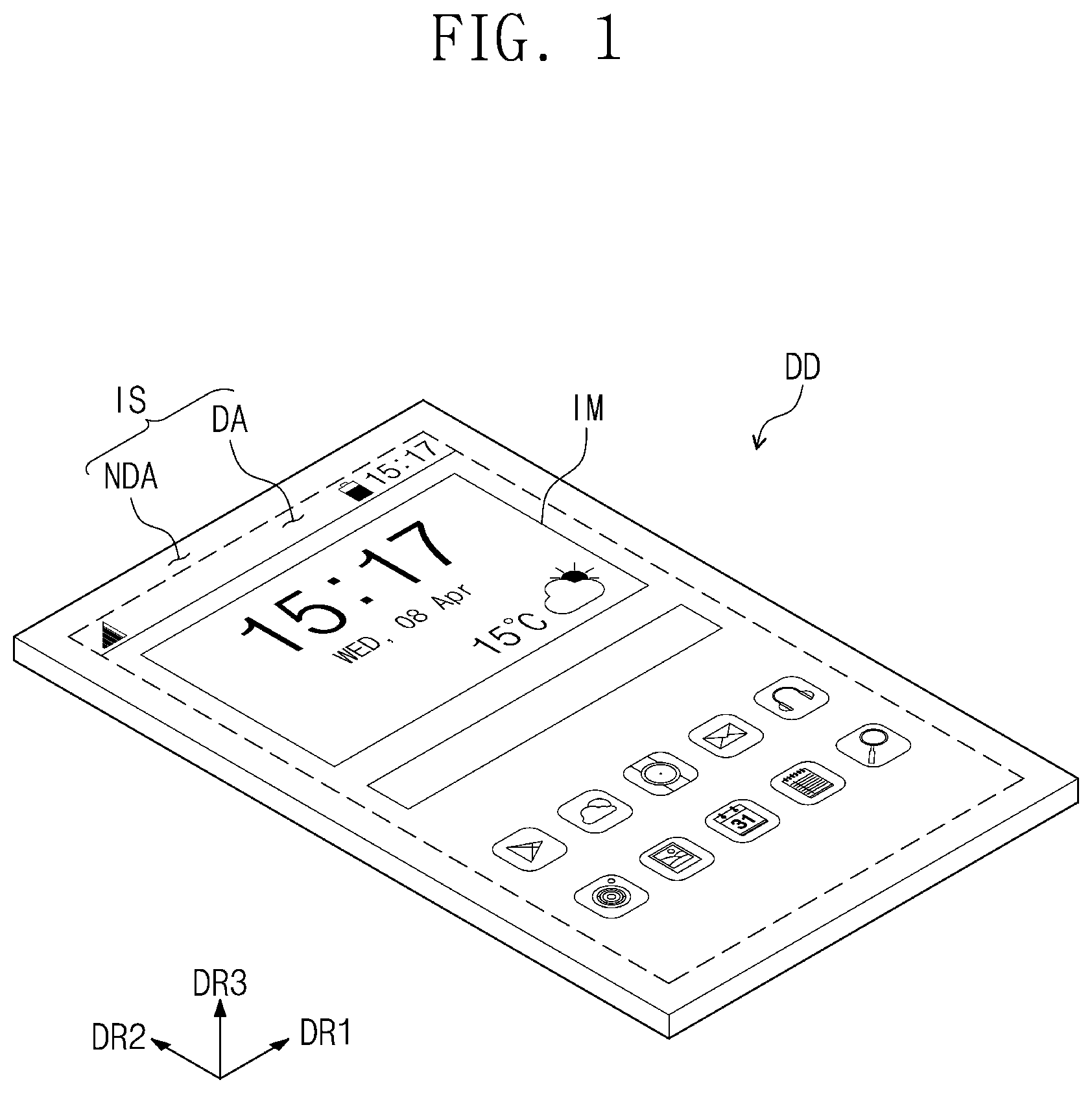 Patent US12101962 — Display device — Figure 1