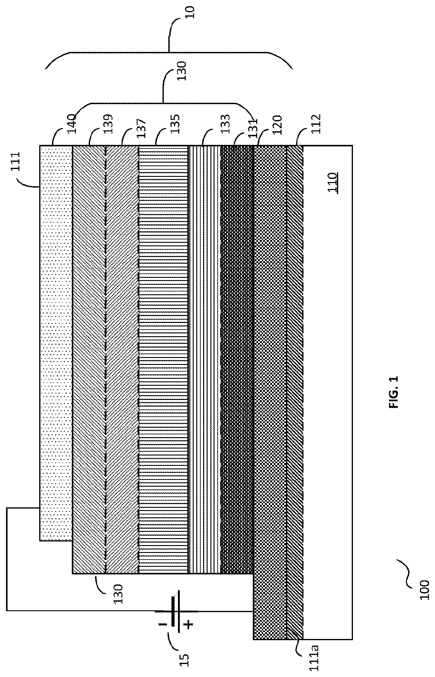 Patent US12101987 — Materials for forming a nucleation-inhibiting coating and devices incorporating same — Figure 1