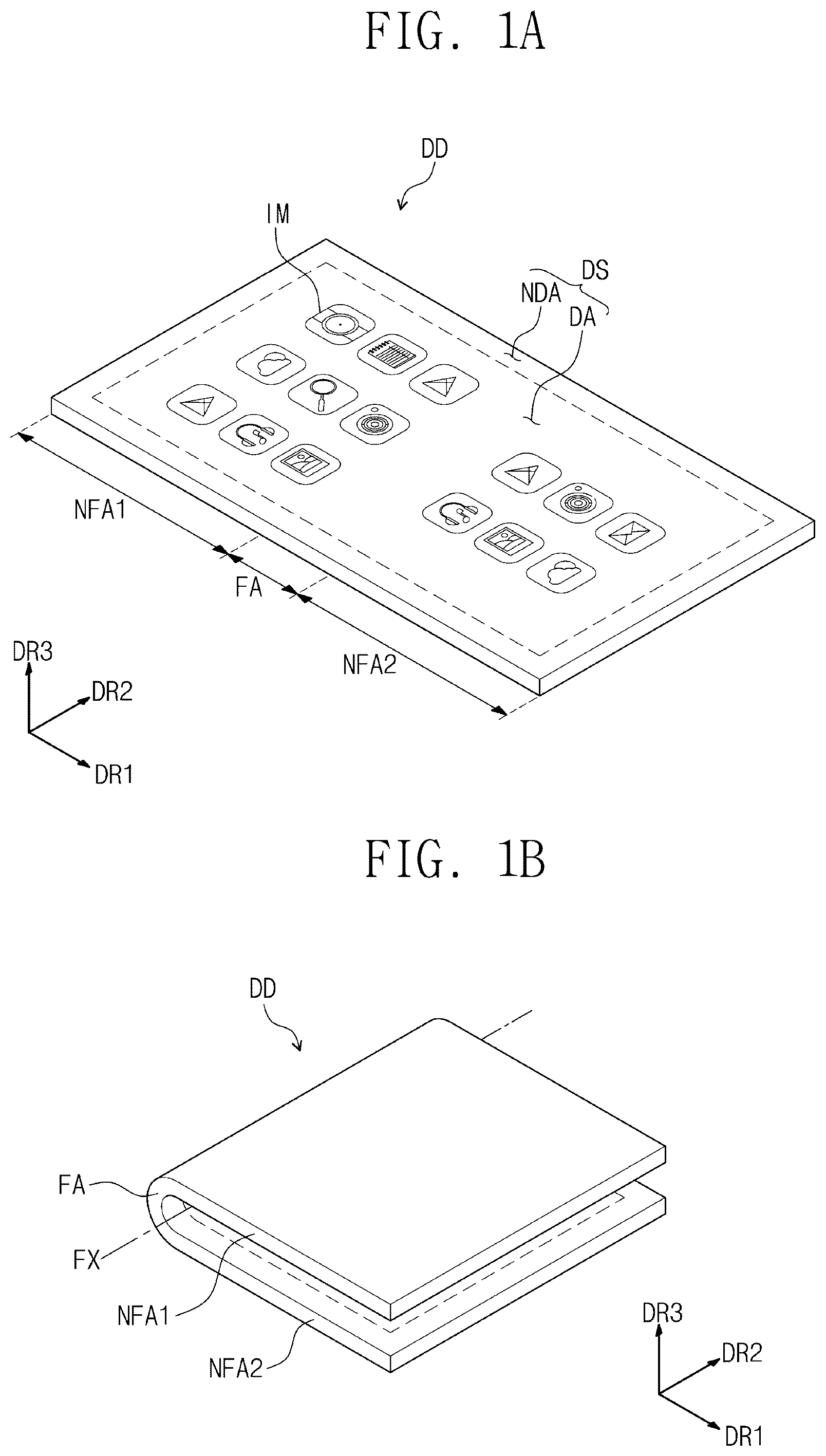 Patent US12101990 — Display device including bending protection and anti-reflection layers — Figure 1