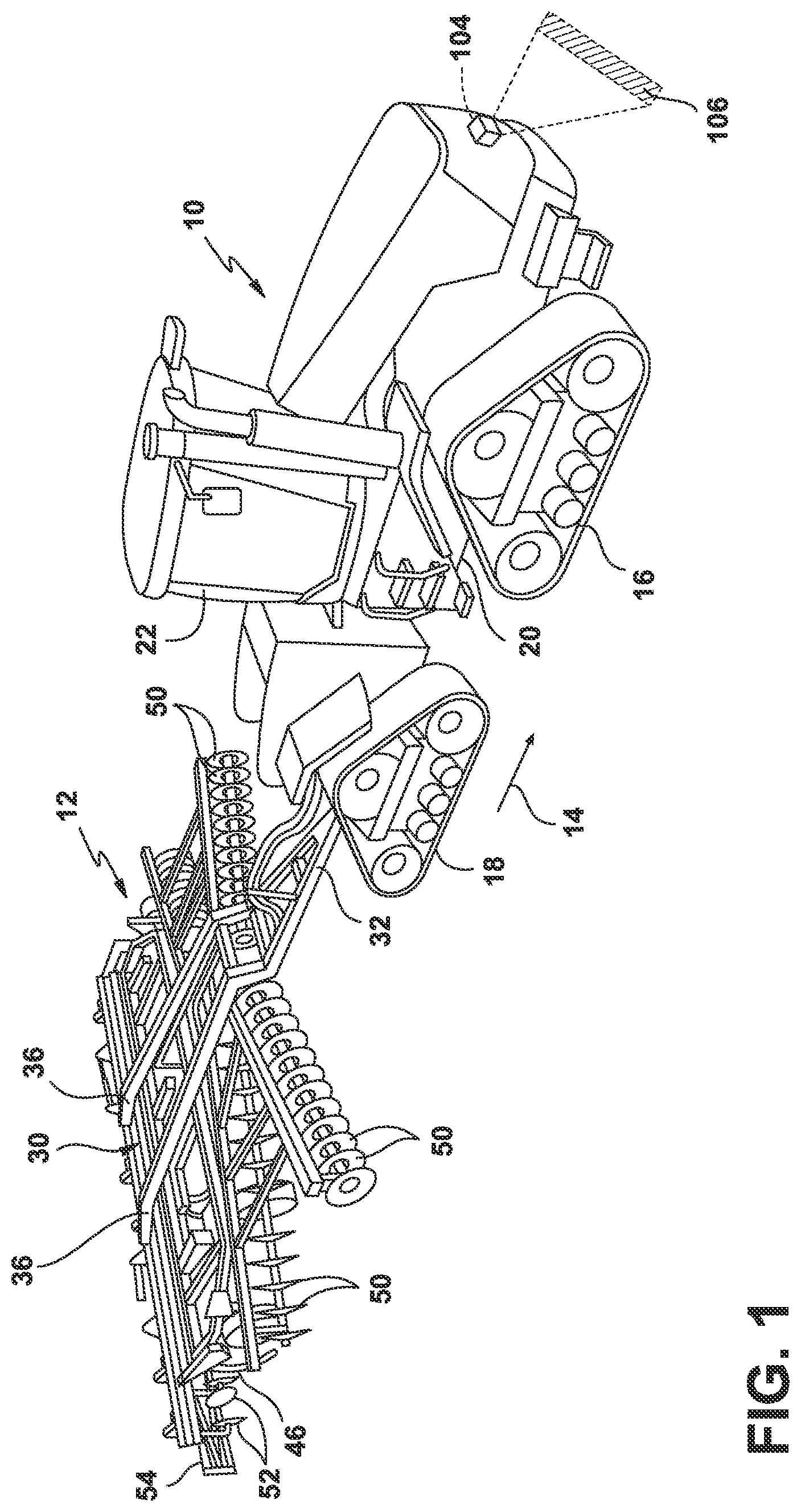Patent US12102025 — System and method for controlling the operation of an agricultural implement — Figure 1